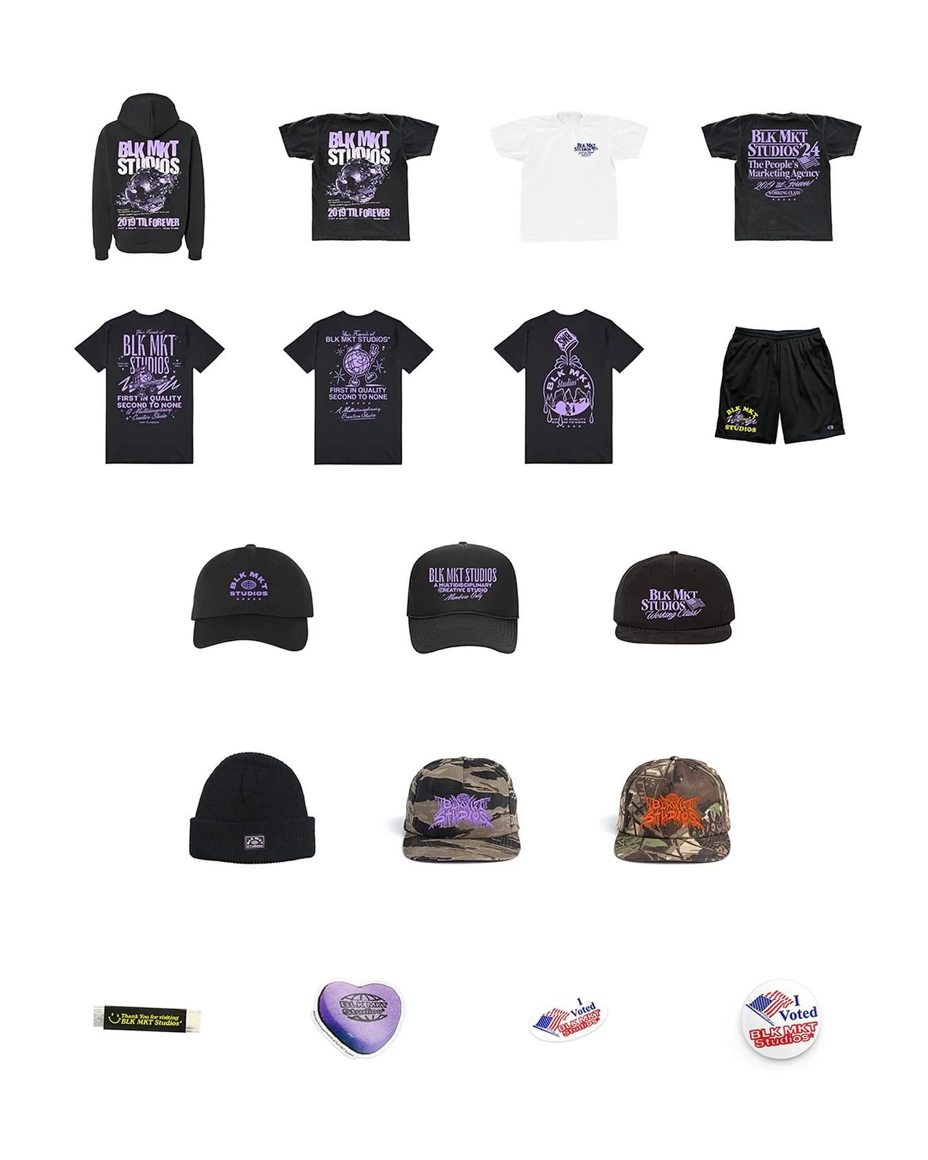 First in quality. Second to none. BLK MKT Studios.