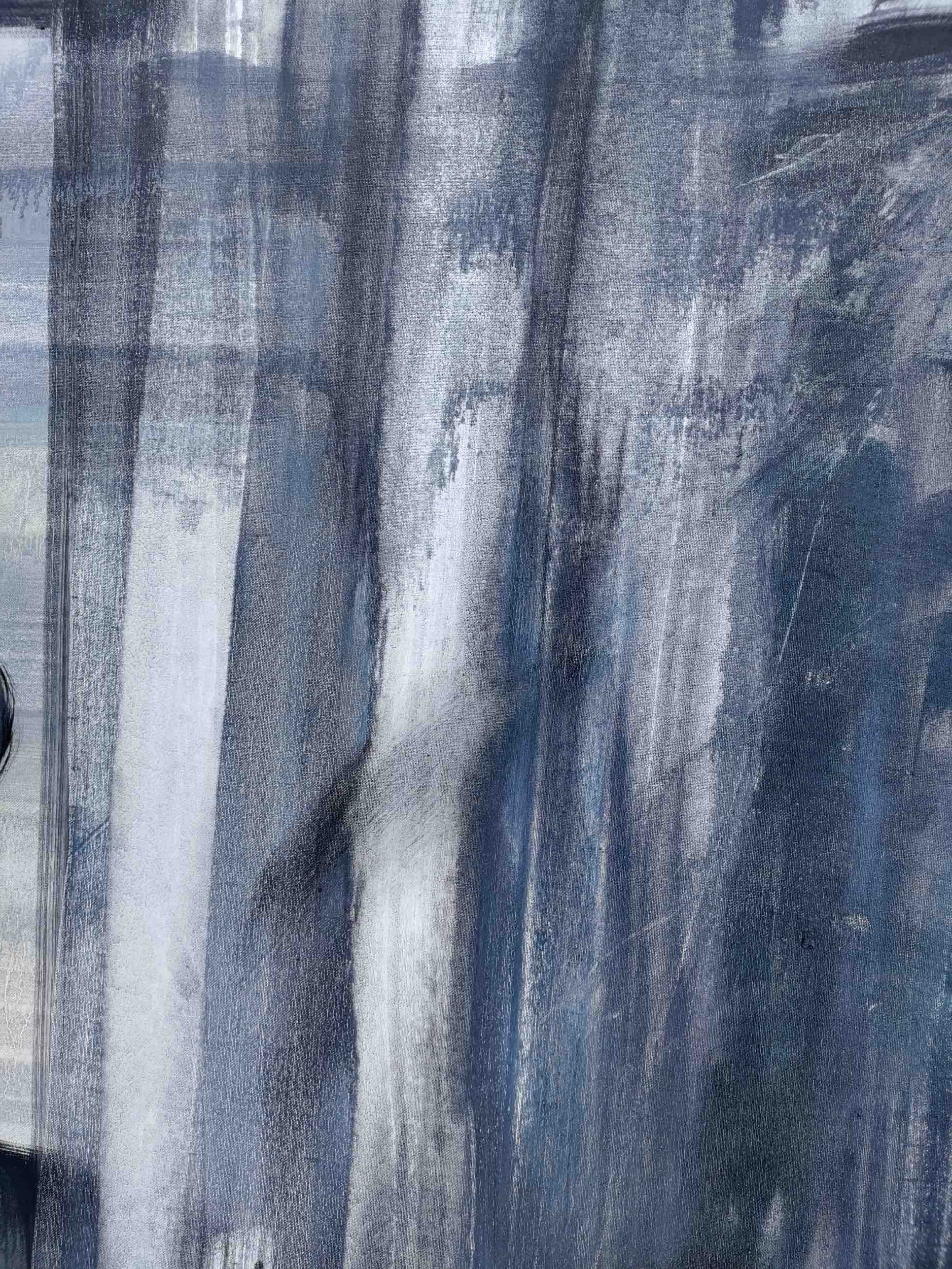 Rainy pots, oil on canvas, 200 cm x 150 cm, 2023, detail