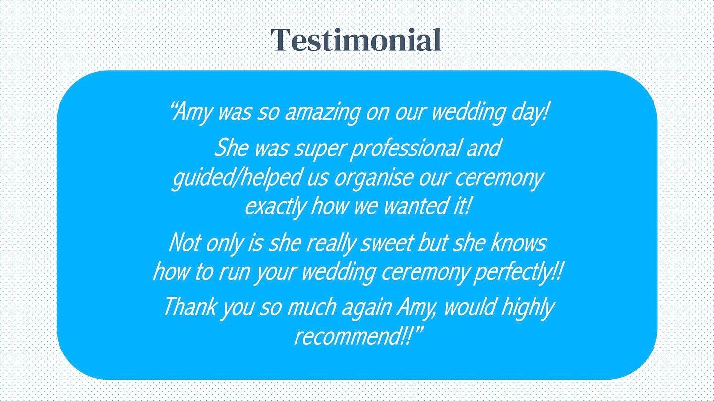 Such beautiful words from a fabulous bride whom I had the fortunate opportunity to marry ❤️😍🤩 

Thank you 🙏🏼💙

I love my career ❤️🥰
#australianmarriagecelebrant 
#australiancelebrant 
#victoriancelebrant 
#melbourneweddings 
#geelongweddings