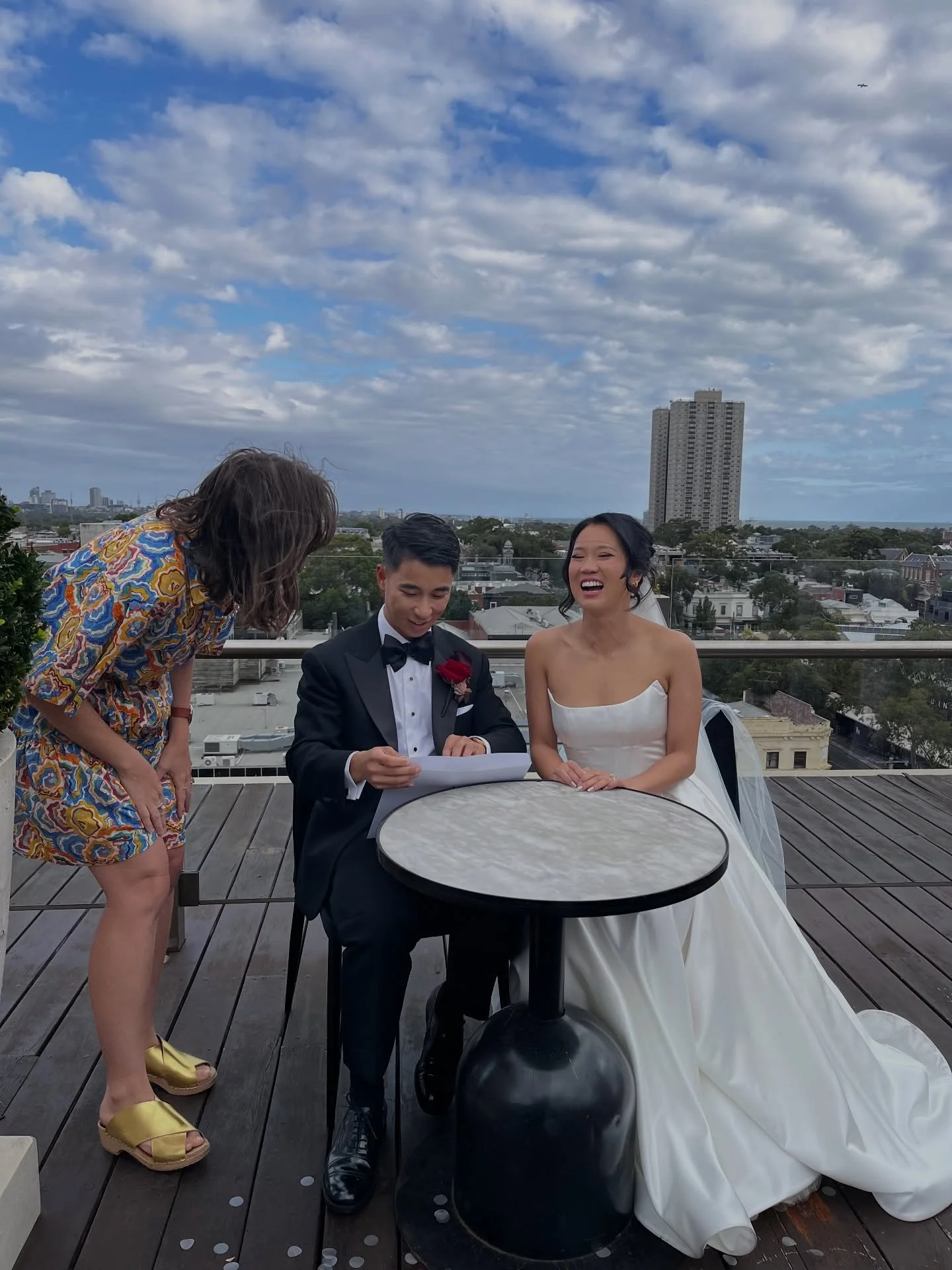 Make sure you laugh while you work.
If you don&rsquo;t, ask yourself - what am I doing?!
Love celebrant life ❤️
Thanks for the laughs C &amp; P and congratulations 🥳 

#melbournecelebrant #celebrant #weddingsvictoria