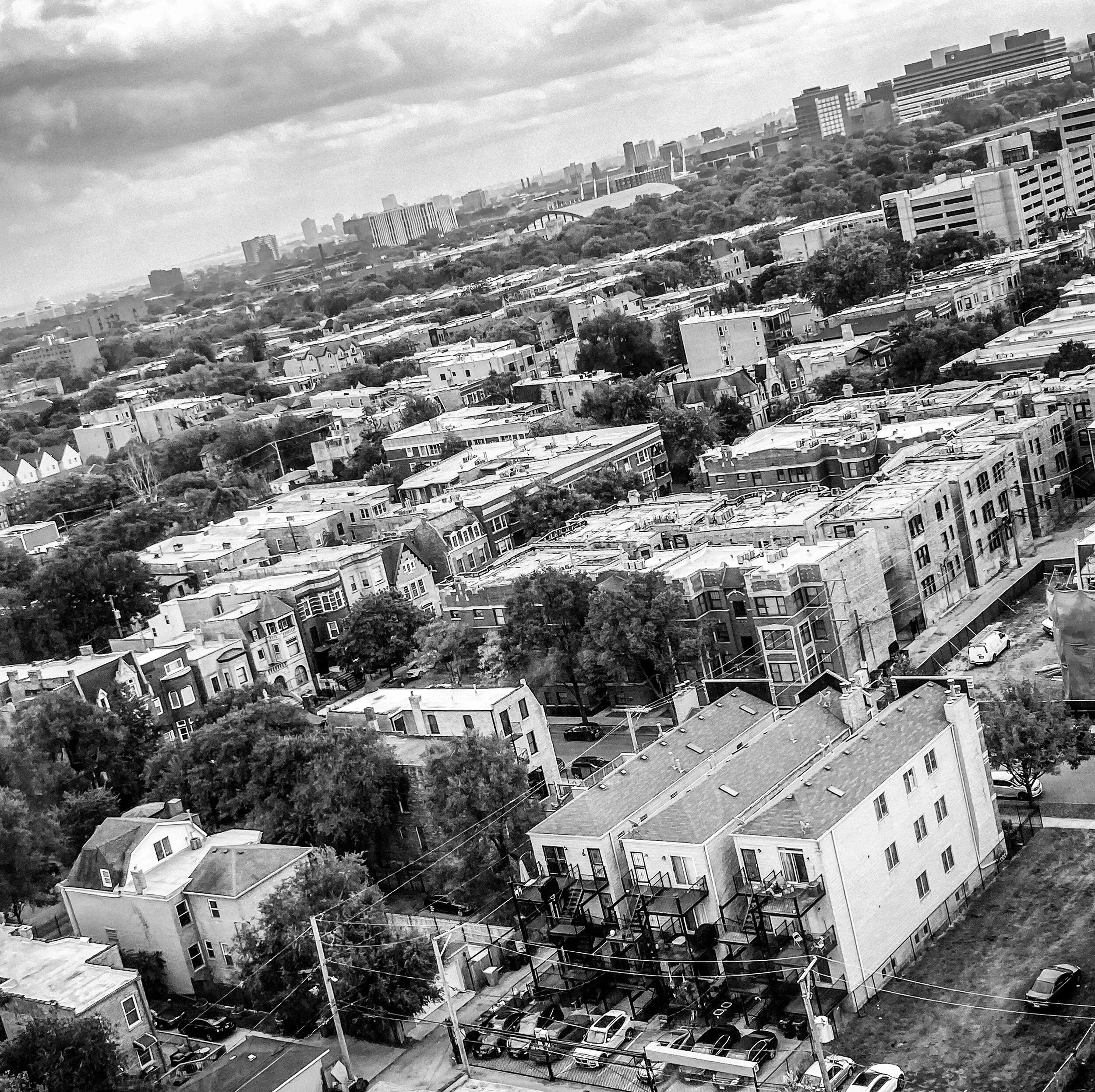 Chicago historic Bronzeville neighborhood captured early morning no violence positive and inspiring view of Chicago