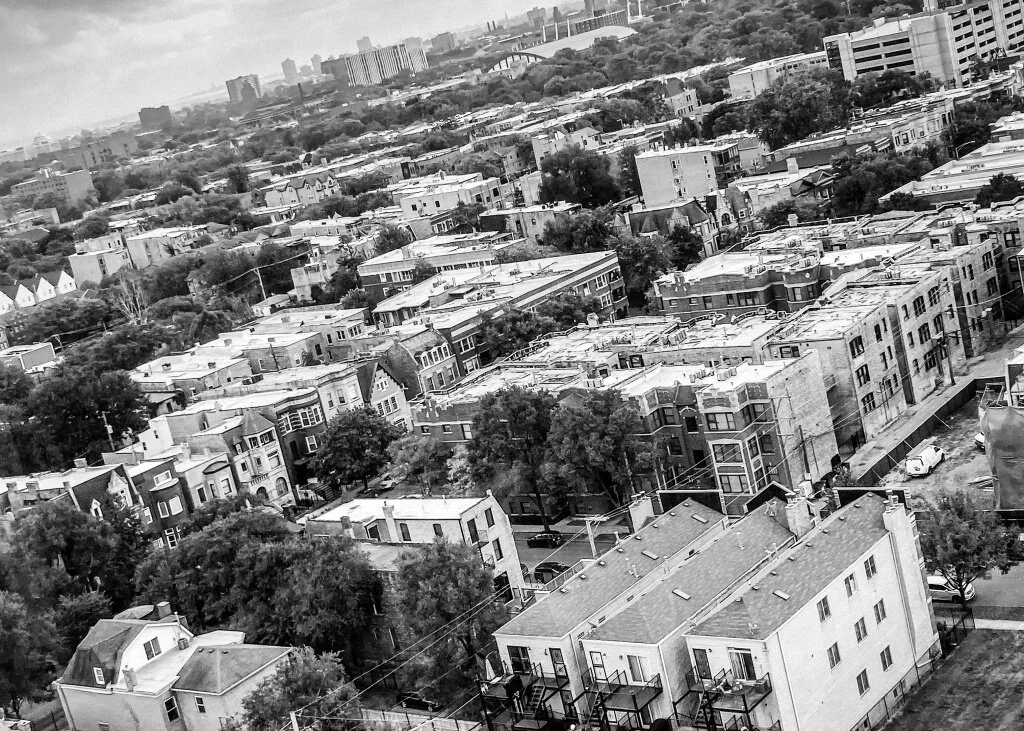 Chicago historic Bronzeville neighborhood captured early morning no violence positive and inspiring view of Chicago