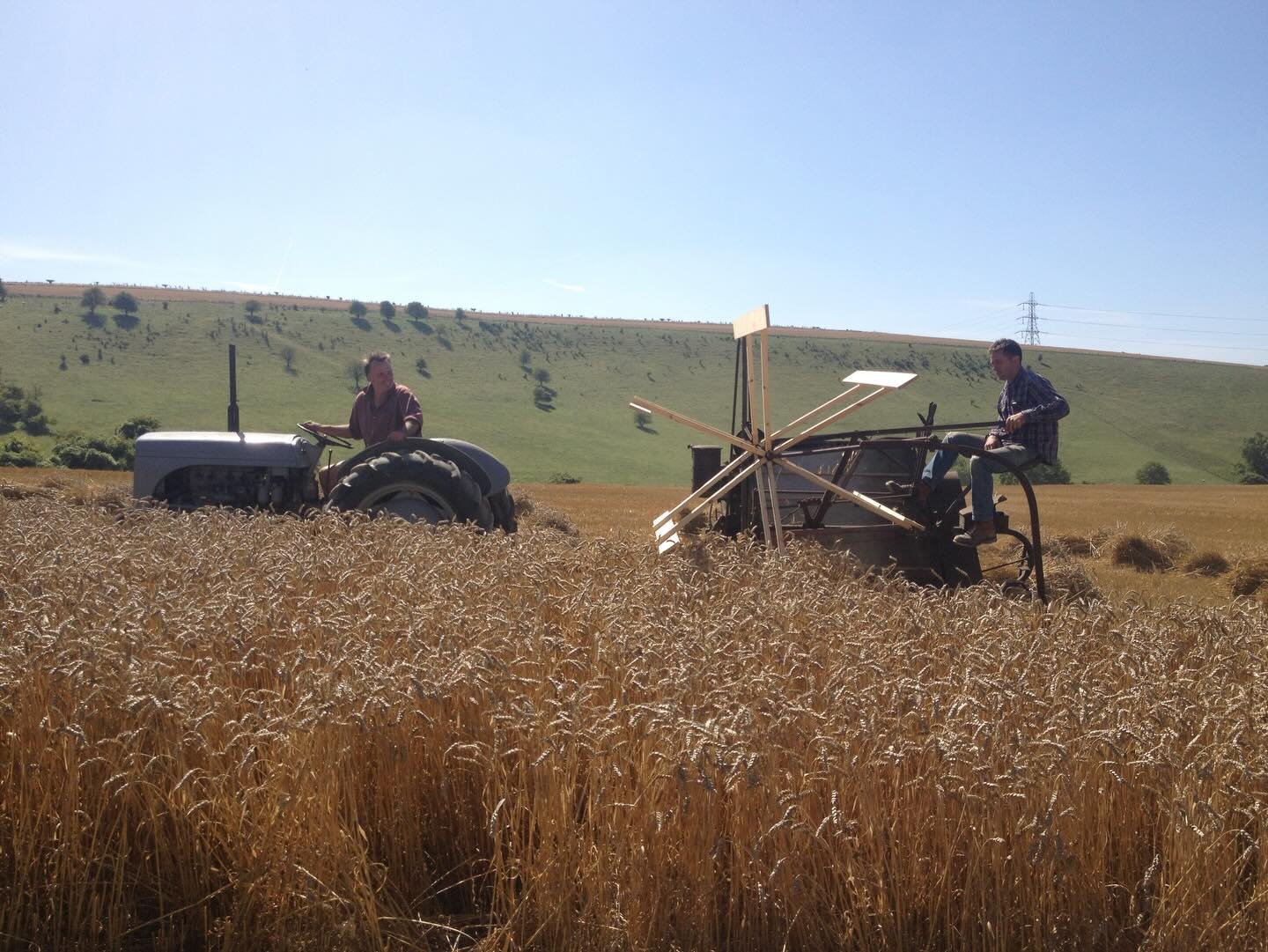 One from the archives 📕🚜

Nick has a passion for vintage agricultural machines. Here he is using a Reaper Binder, which was once used over on South Farm to cut the crops and bind them into sheaves 🌾 before threshing to separate the grain. 

#vinta
