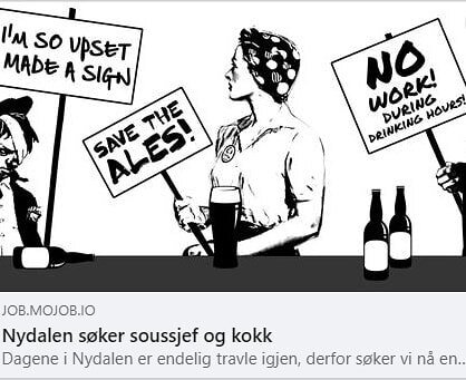 Nydalen Bryggeri s&oslash;ker nye kollegaer til kj&oslash;kkenet! Join v&aring;rt herlige team: https://job.mojob.io/10419/