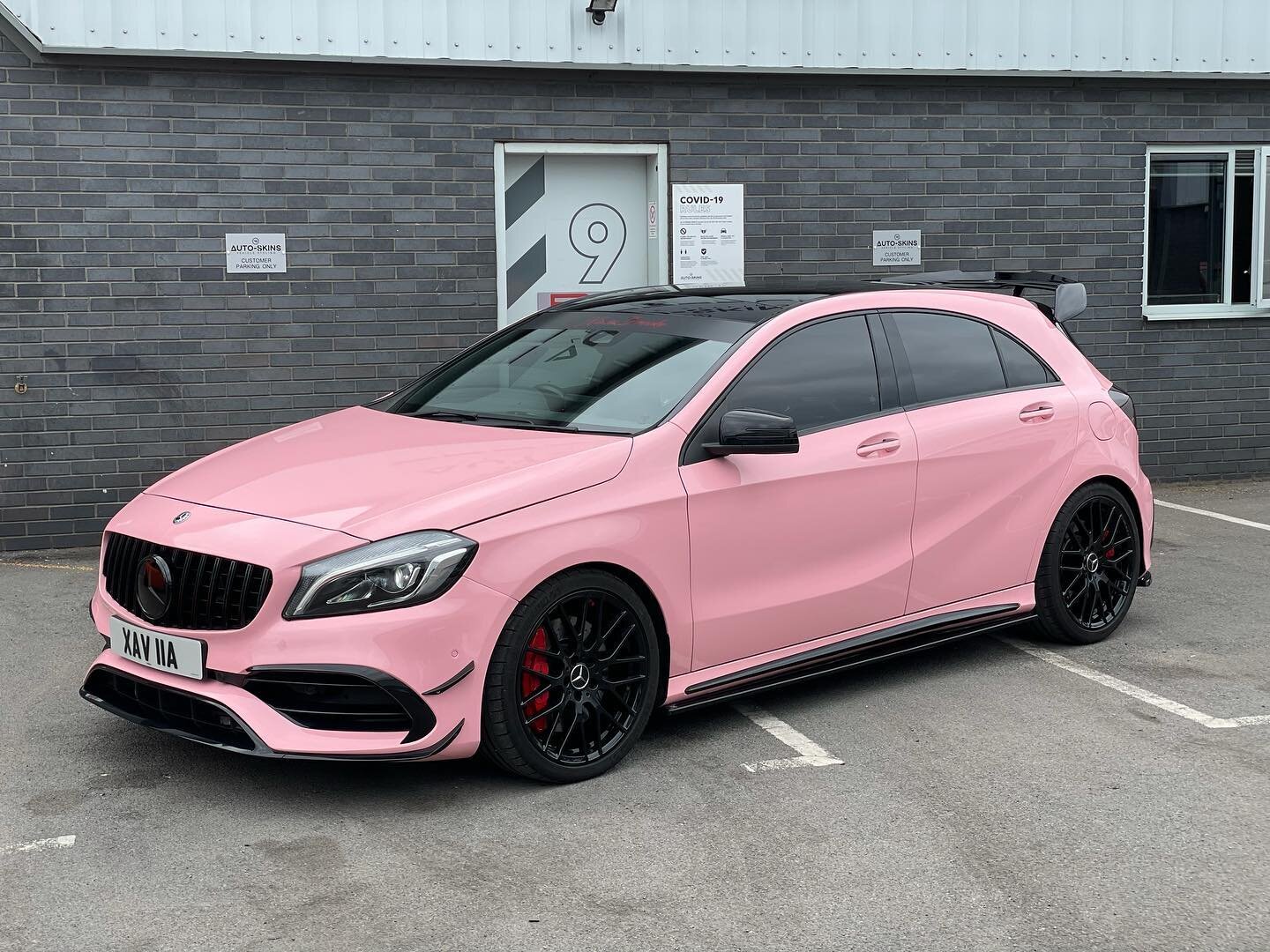 Full wrap complete for @xaviabrooke on her Mercedes-Benz A45 😍 - How amazing does this look 👀, @teckwrap Have absolutely nailed the paint like finish with this material. What do we all think? Drop your comments below 👇🏼 &mdash;&mdash;&mdash;&mdas
