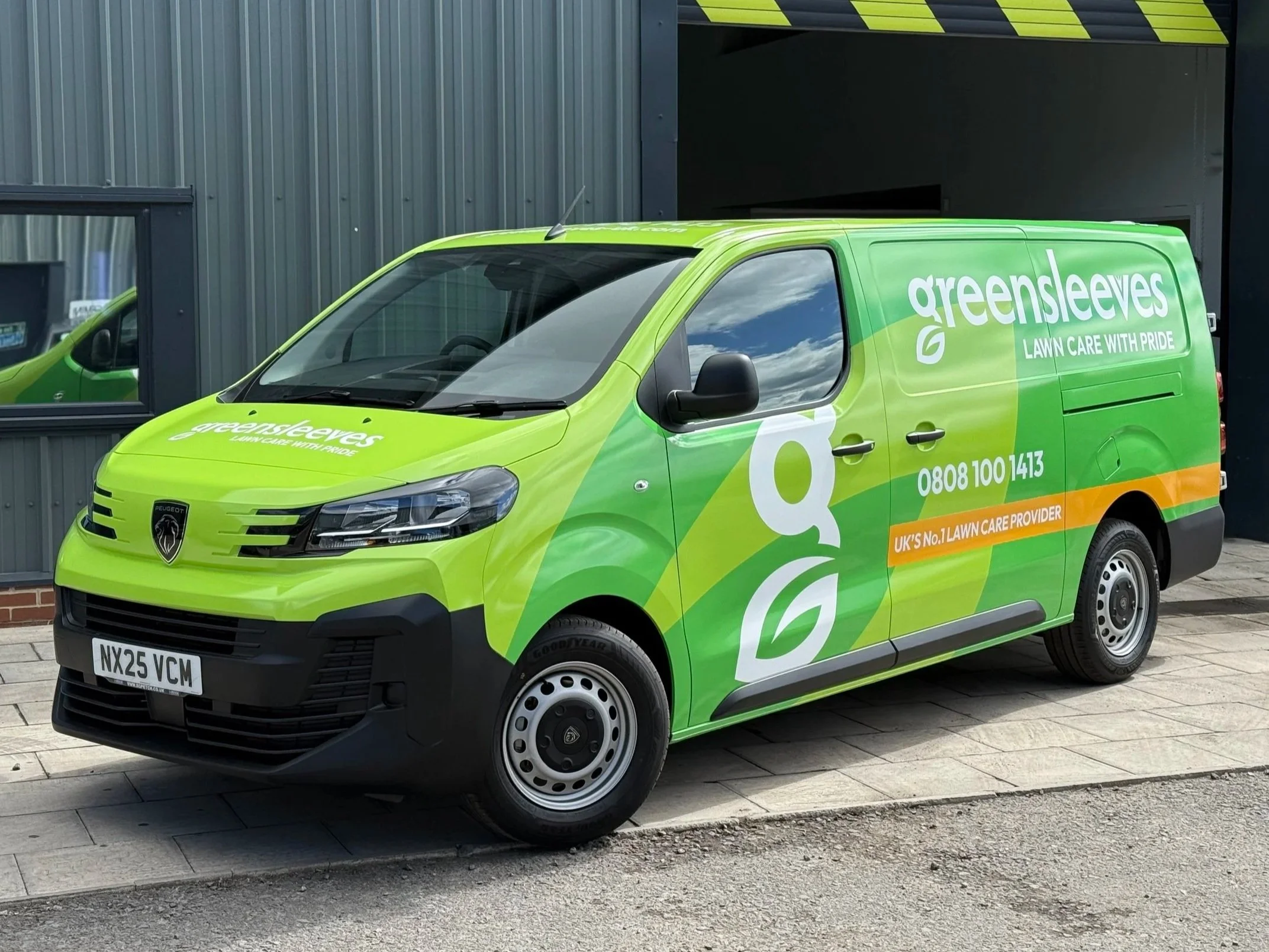 Greensleeves Full Van Wrap for commercial fleet.
