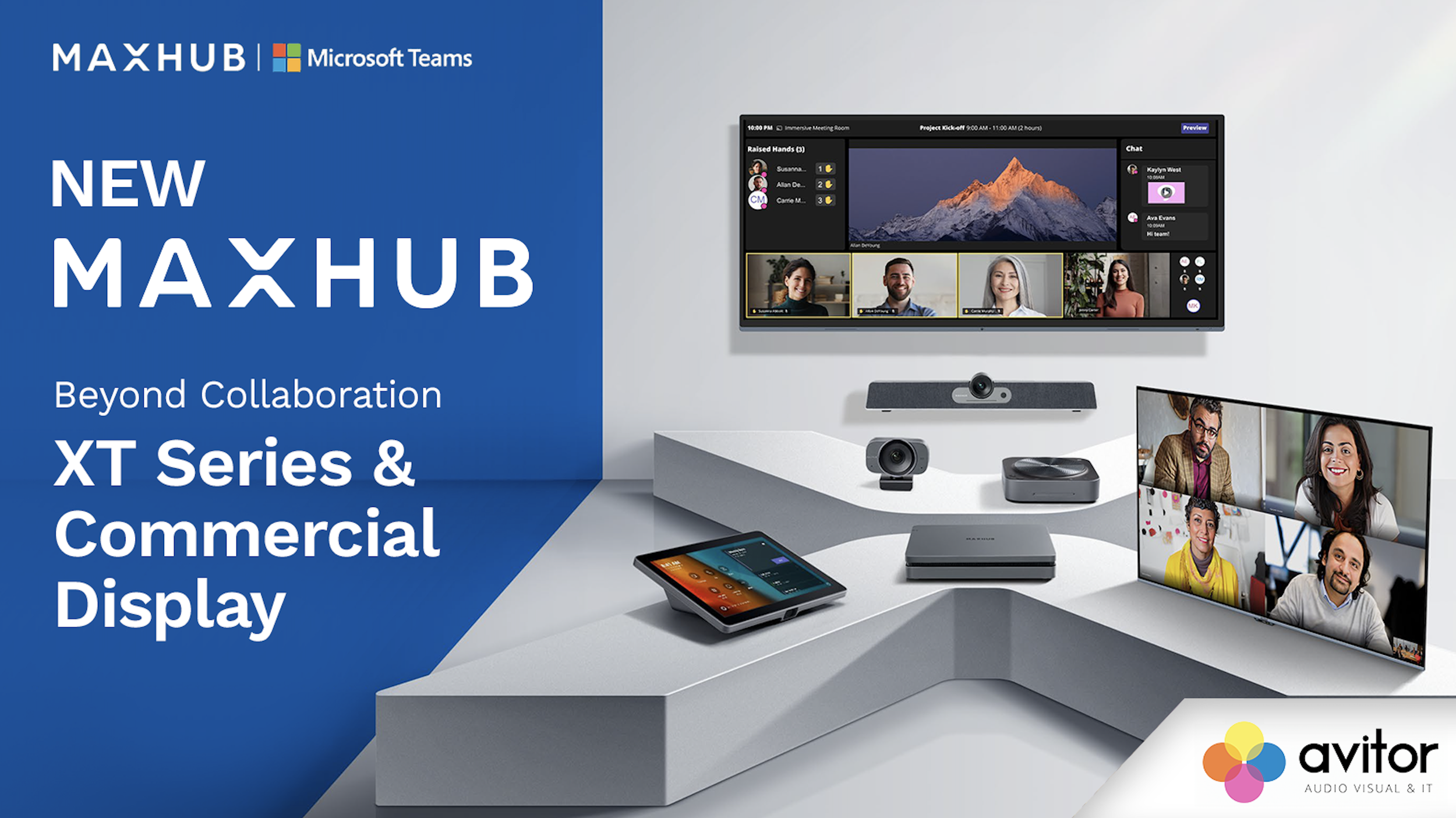 Avitor are delighted to announce exclusive AV Distribution of the MAXHUB range
