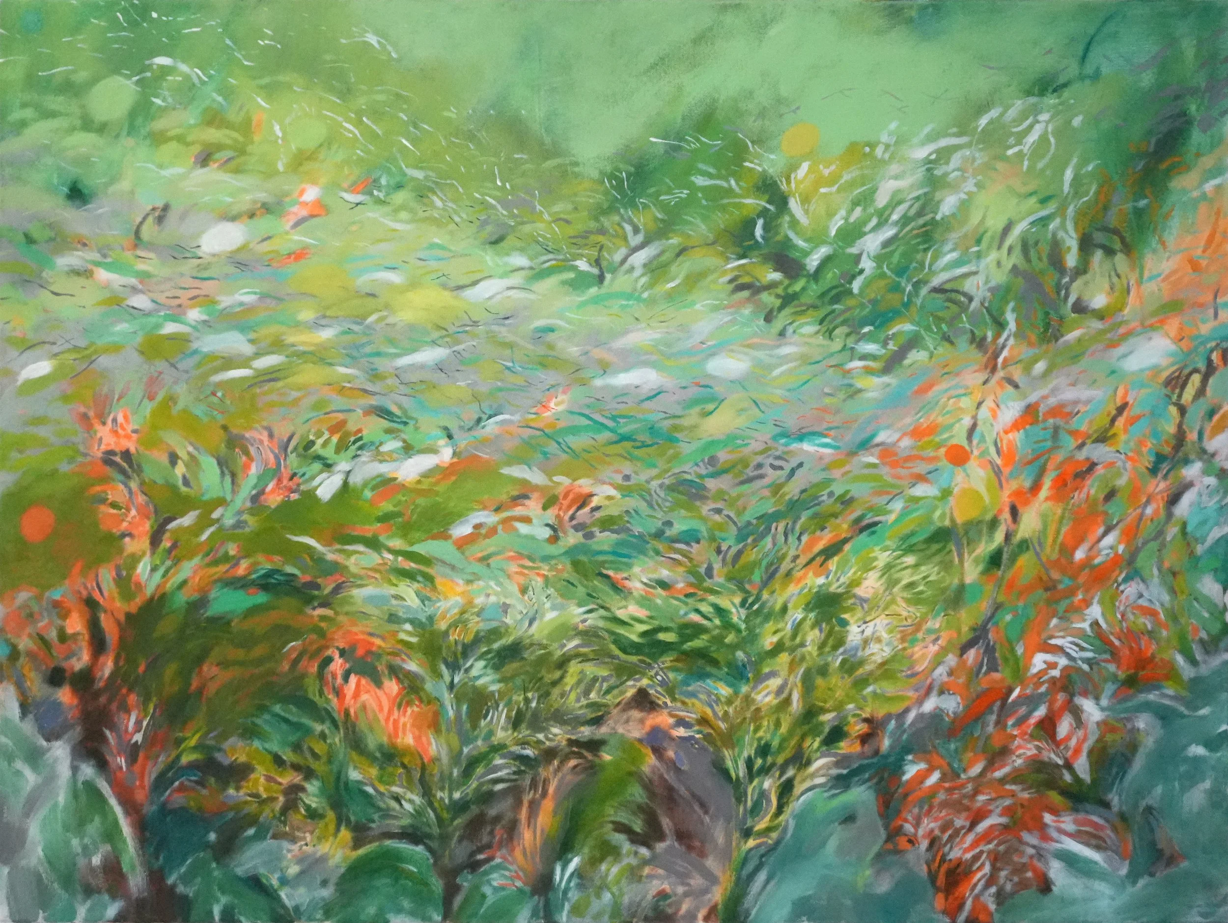   Spring Contemplation   Acrylic on canvas, 90 × 120 cm, 2025, £1750 
