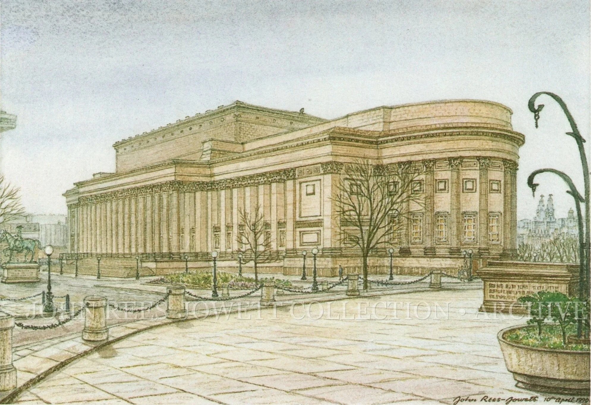 Saint George’s Hall.

Saint George’s Plateau, Lime Street, Liverpool, Merseyside.

John Rees-Jowett.

A finely observed study of one of Liverpool’s great civic buildings. Rees-Jowett’s architectural approach is particularly well suited to the Hall’s 