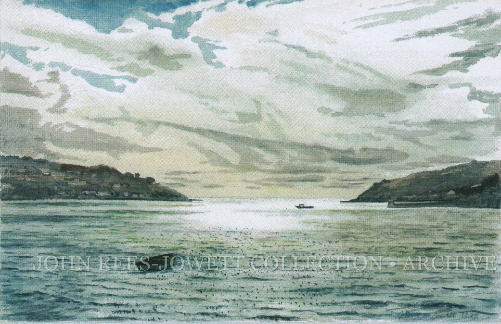 Fowey Estuary

Ferry crossing to Polruan, Cornwall.

John Rees-Jowett

Across the waters of the Fowey Estuary, the ferry makes its familiar passage towards Polruan. Rees-Jowett captures a landscape shaped equally by the sea and by the communities tha