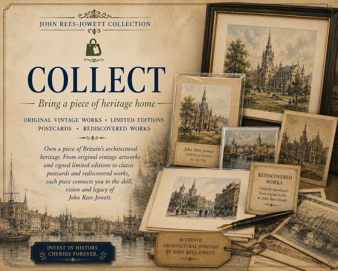Collect John Rees-Jowett, featuring vintage limited editions, prints, postcards and rediscovered works from the John Rees-Jowett Collection.
