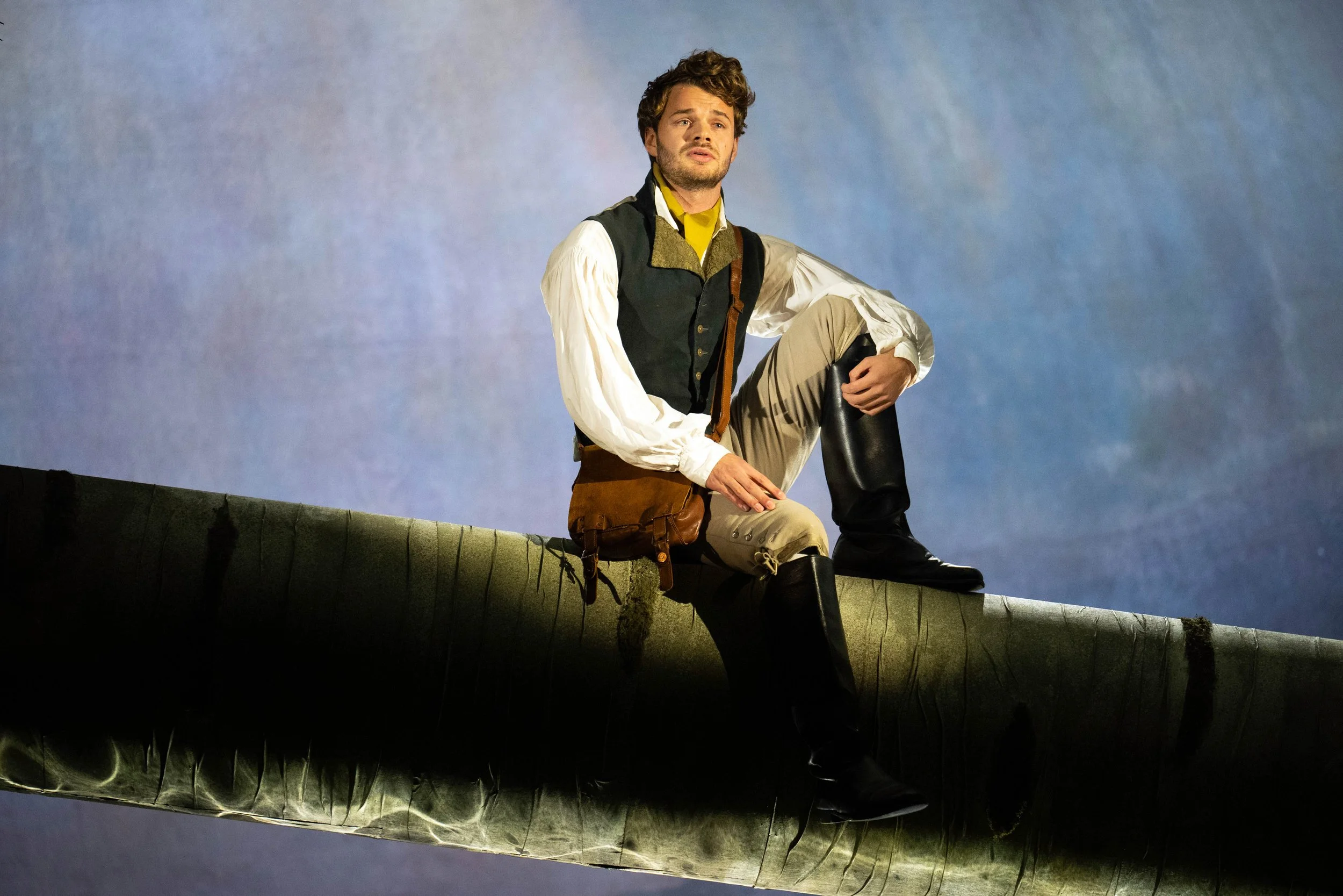 Matthew McKinney in Do not take my story for a fairytale (English Touring Opera, 2024). Credit: Richard Hubert Smith