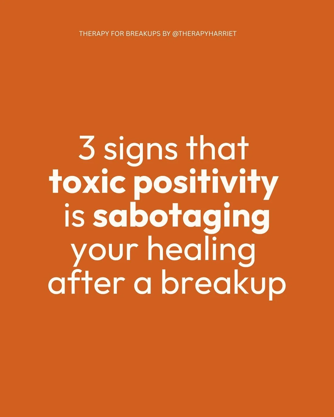 Navigating a breakup in the world of toxic positivity is adding fuel to an already blazing fire.

You feel frustrated, pent up, and misunderstood perhaps because it doesn&rsquo;t feel safe for you to feel how you really feel. 

You see, we&rsquo;re t