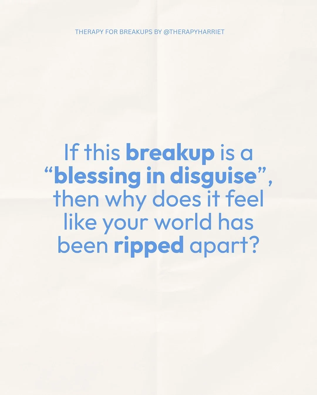 Every time your raw feelings are met with a (well-intended) positive twist, you are being given a disservice. 

Breakups of any kind are known to shake up your world, leaving you feeling lost, empty and directionless. So why is that so difficult to a