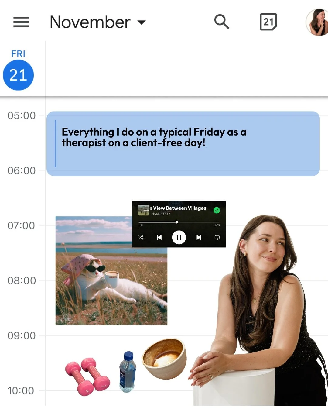 Zoom free days! 🤓

My client days are by FAR my favourite work days, but atm I find it helpful to have one day a week where it&rsquo;s a zoom / google meet / teams free day 🌱

It&rsquo;s usually a day of slowing down, catching up &amp; reflecting ?