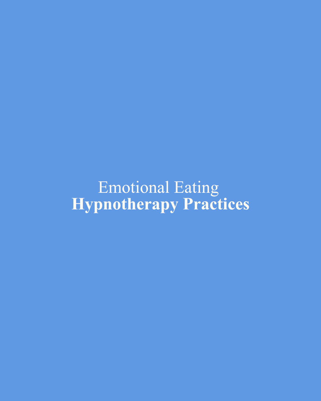 Emotional Eating Hypnotherapy Bundle