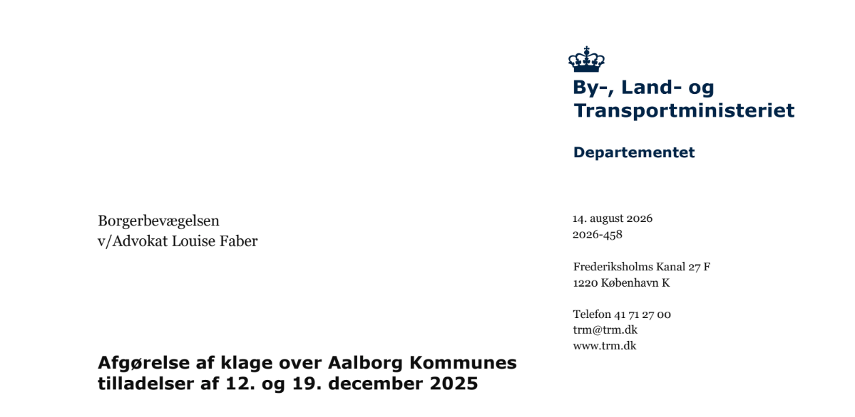 Sejr til Borgerbevægelsen: Transportministeriet dumper Vejdirektoratets egne “bygherrevurderinger”