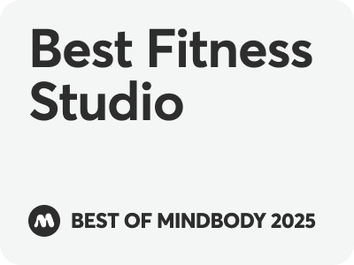 Award logo 'best fitness studio'