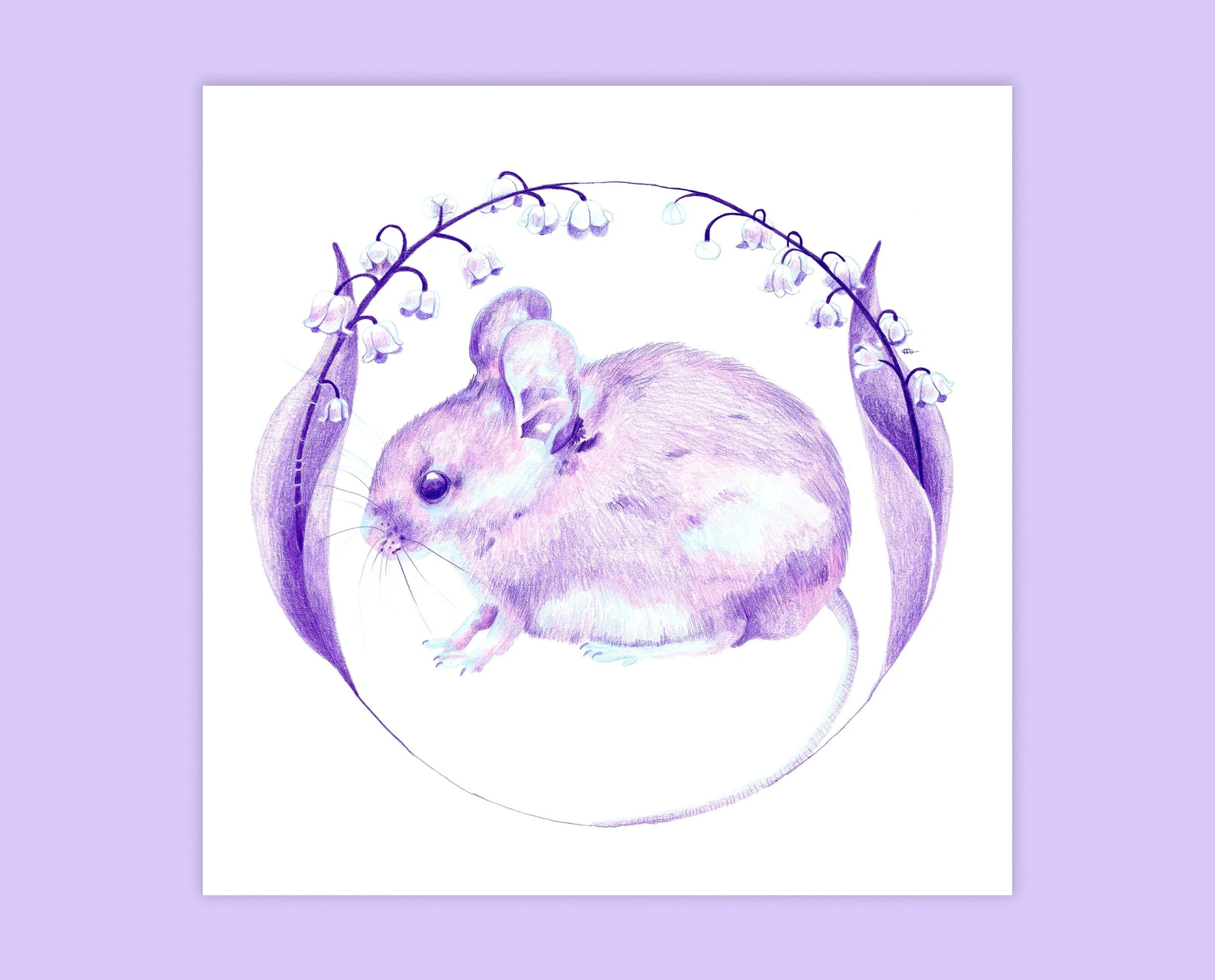Mouse greeting card. Surprise someone you love with this cute mouse greeting card.