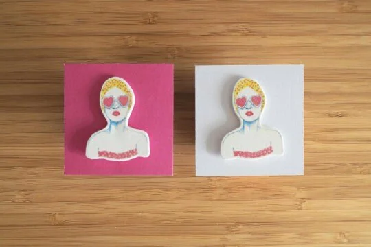 Summer love pin met broche speld
