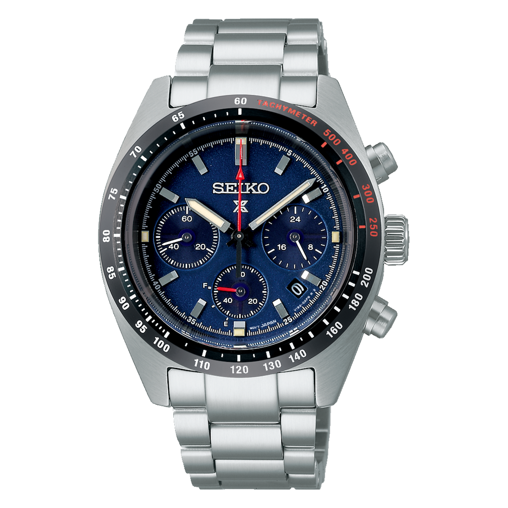 SSC815P1 - Seiko Prospex Solar Speedtimer 1969 Recreation Blue and Red Dial  Watch — The Jewellery & Watch Company
