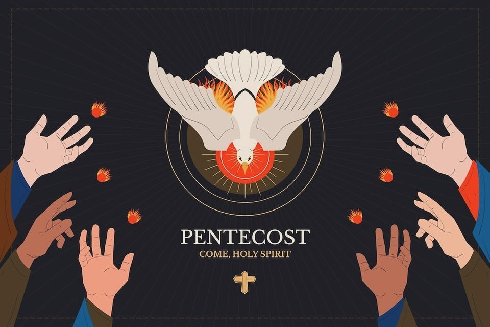 Tomorrow we celebrate the feast of Pentecost!
It will also be Lauren&rsquo;s last Sunday with us before she is ordained Deacon later this year. 

🕰️ 10:30 start 
🎨 Craft&rsquo;s and activities for children - Holy Spirit headbands! 
🙏🏿 Holy Commun