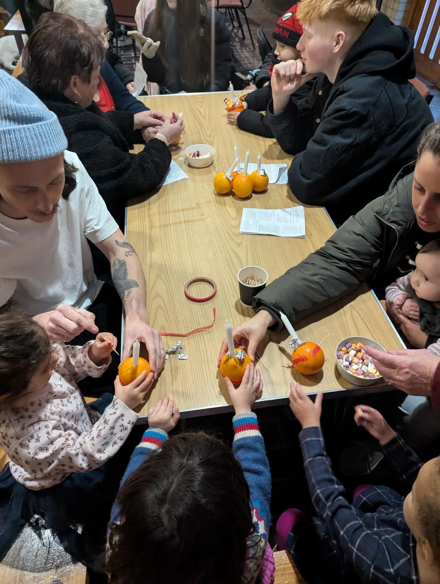 CHRISTMAS EVE 
Christingle 4pm! 

We&rsquo;d love to welcome you for creative Christingles with carol singing, the Nativity story and a whole load of joy! 

Join us - all are welcome 🎄 🍊 💡 🤩