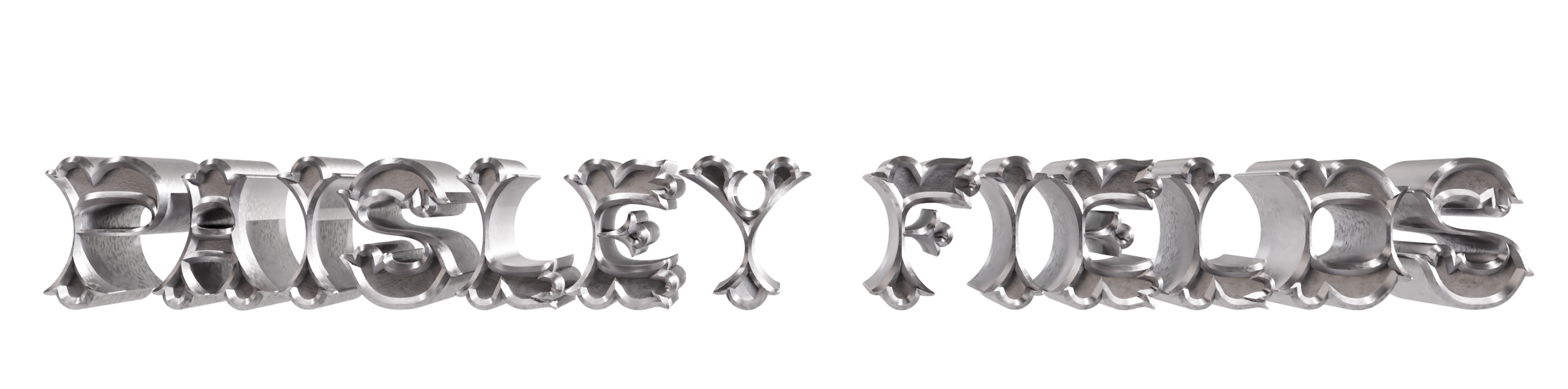 First 3D nameplate logo design. 