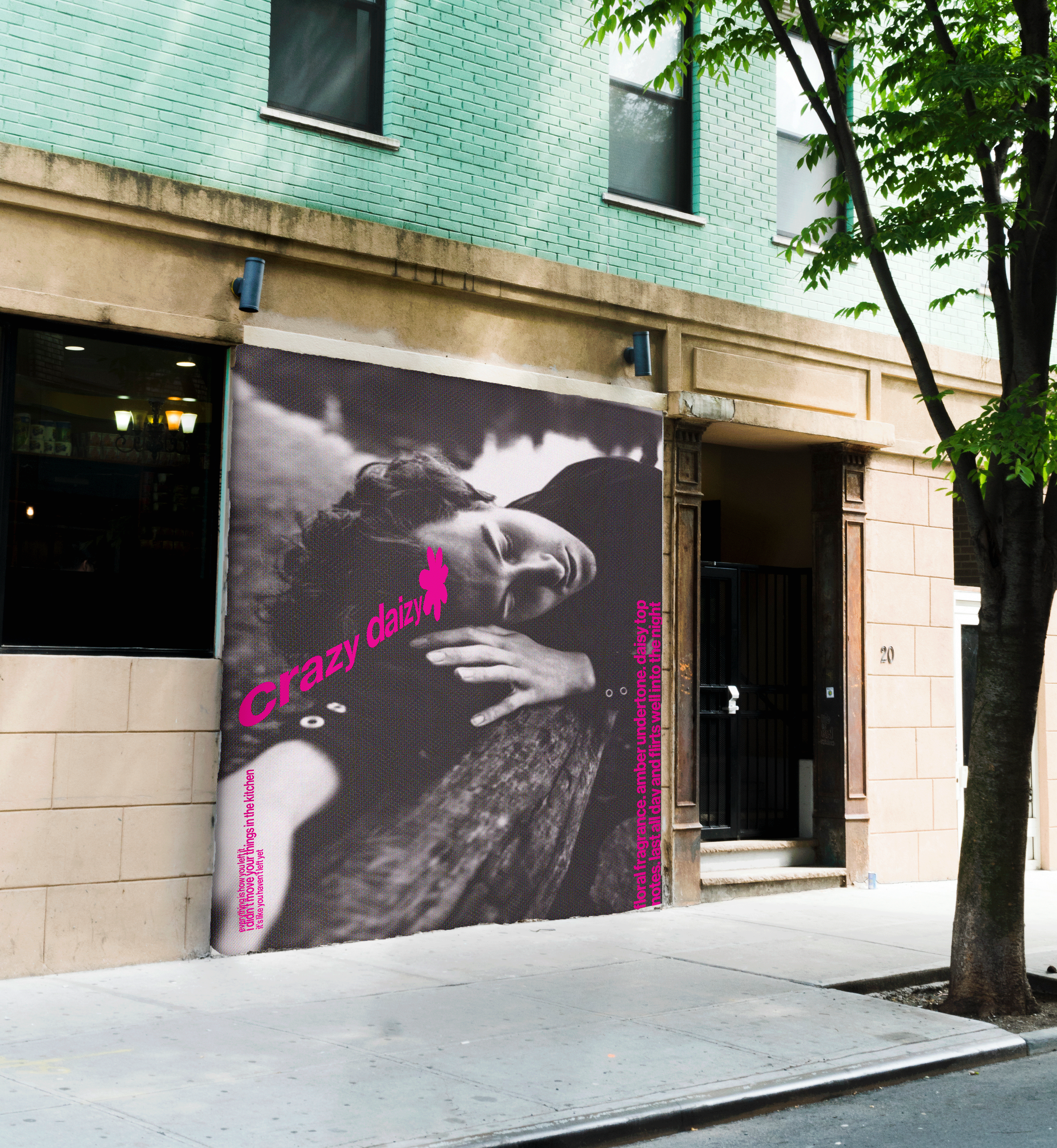 graphic design ad using typography, photography and adobe suite.