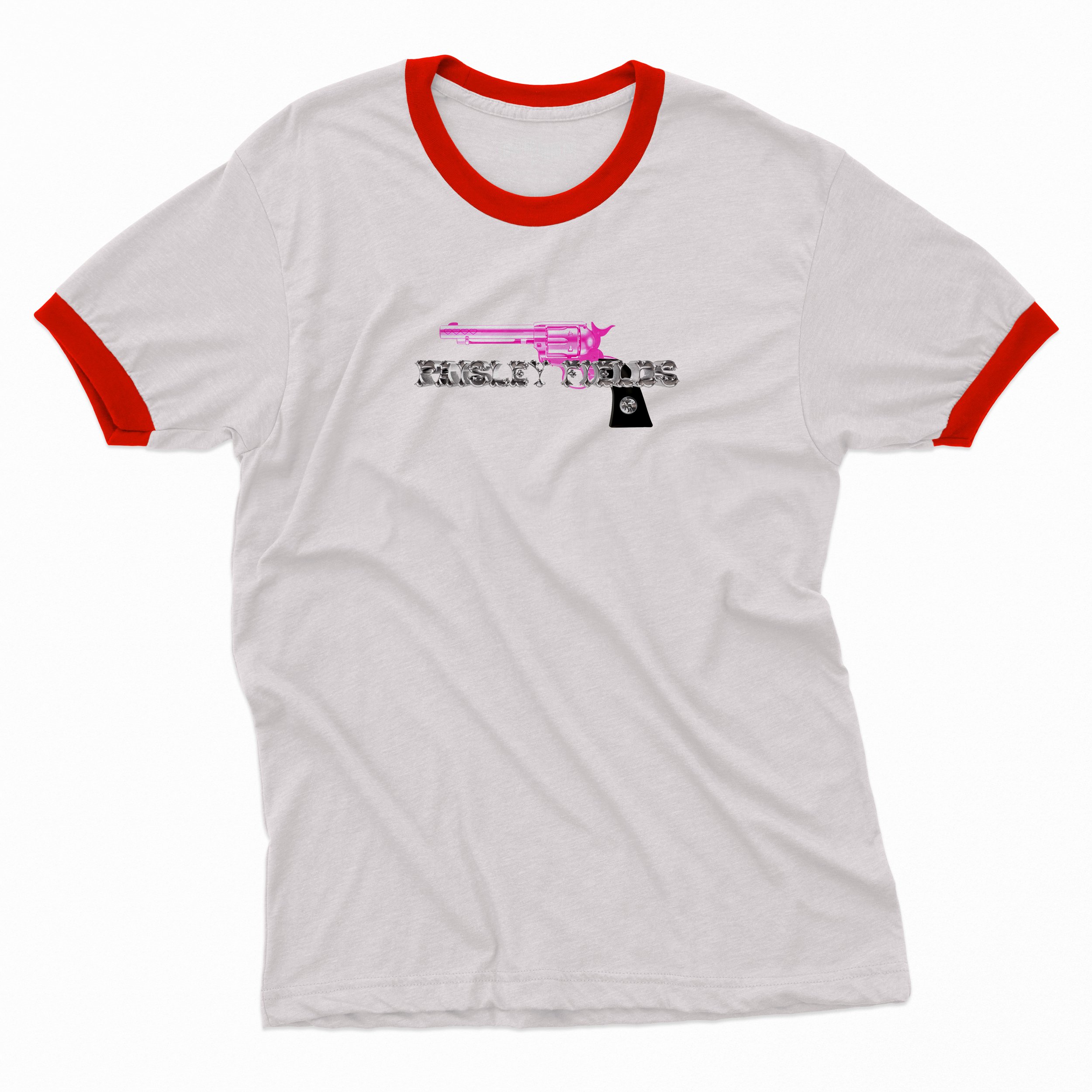 Secondary Ringer Tee design for Paisley Fields tour. 