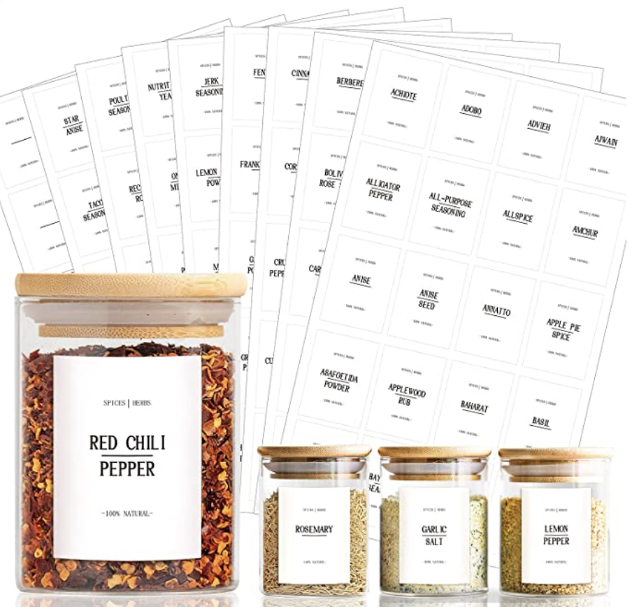 Spice Jar Labels