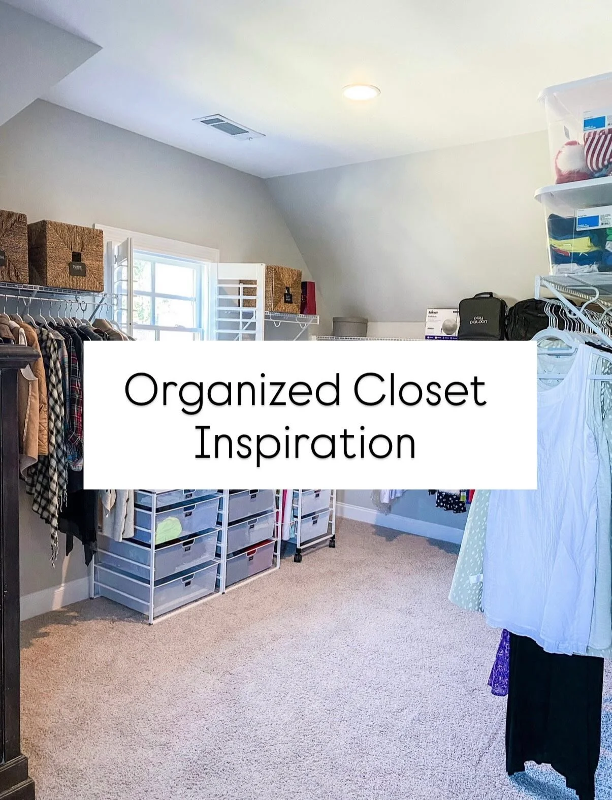 Is reorganizing your closet on your New Year&rsquo;s resolution list? Use our inspo or let us help you do it!
&bull;
&bull;
&bull;
Find our favorite organization bins, labels, shoe shelves, accessory hangers, etc. through the link in our bio OR comme