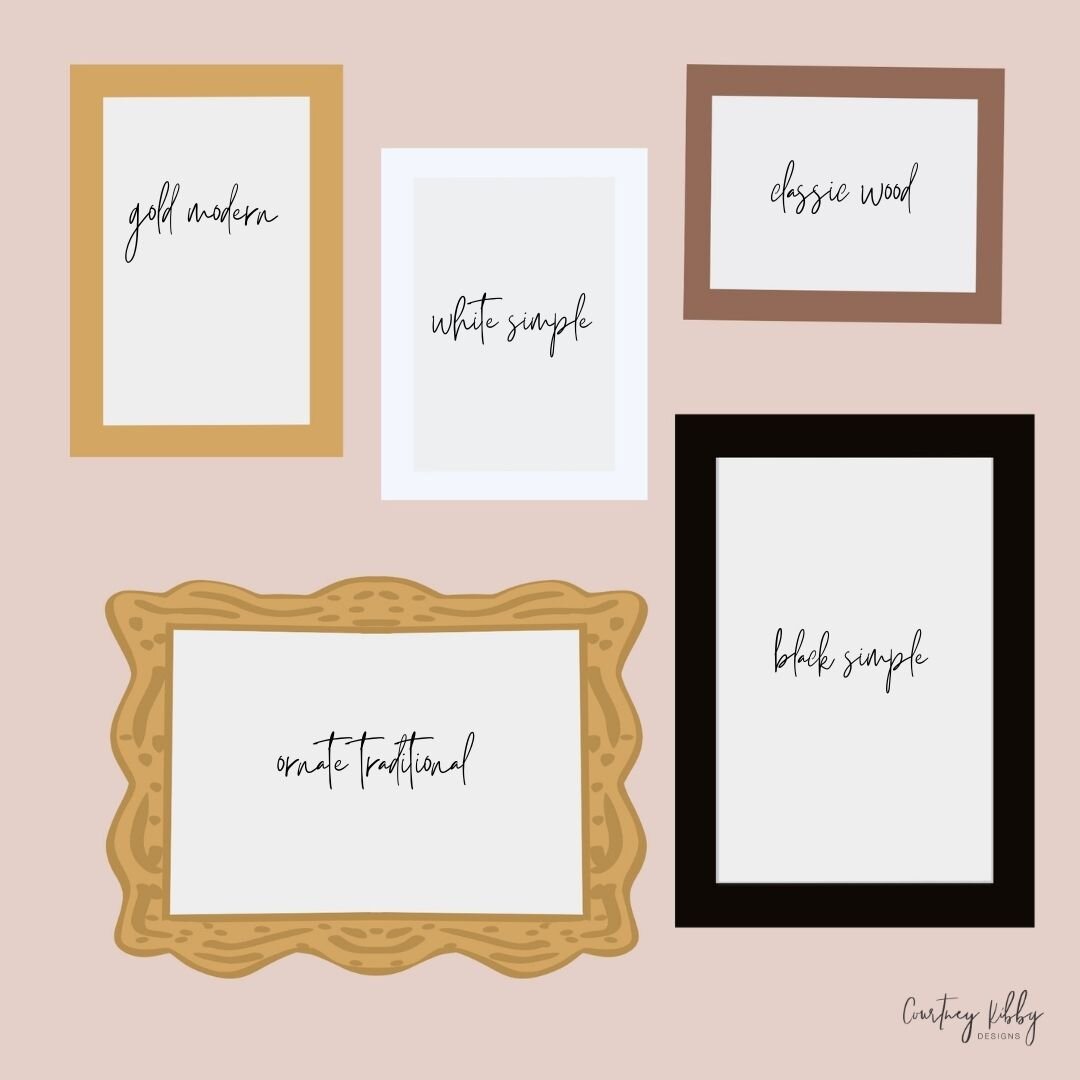 five simple frames that frame artwork beautifully by courtney kibby designs artist and live wedding painter in tulsa oklahoma