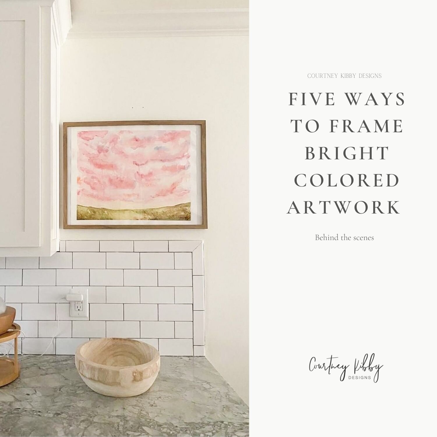 five ways to frame artwork beautifully by live wedding painter and artist courtney kibby designs in tulsa, oklahoma