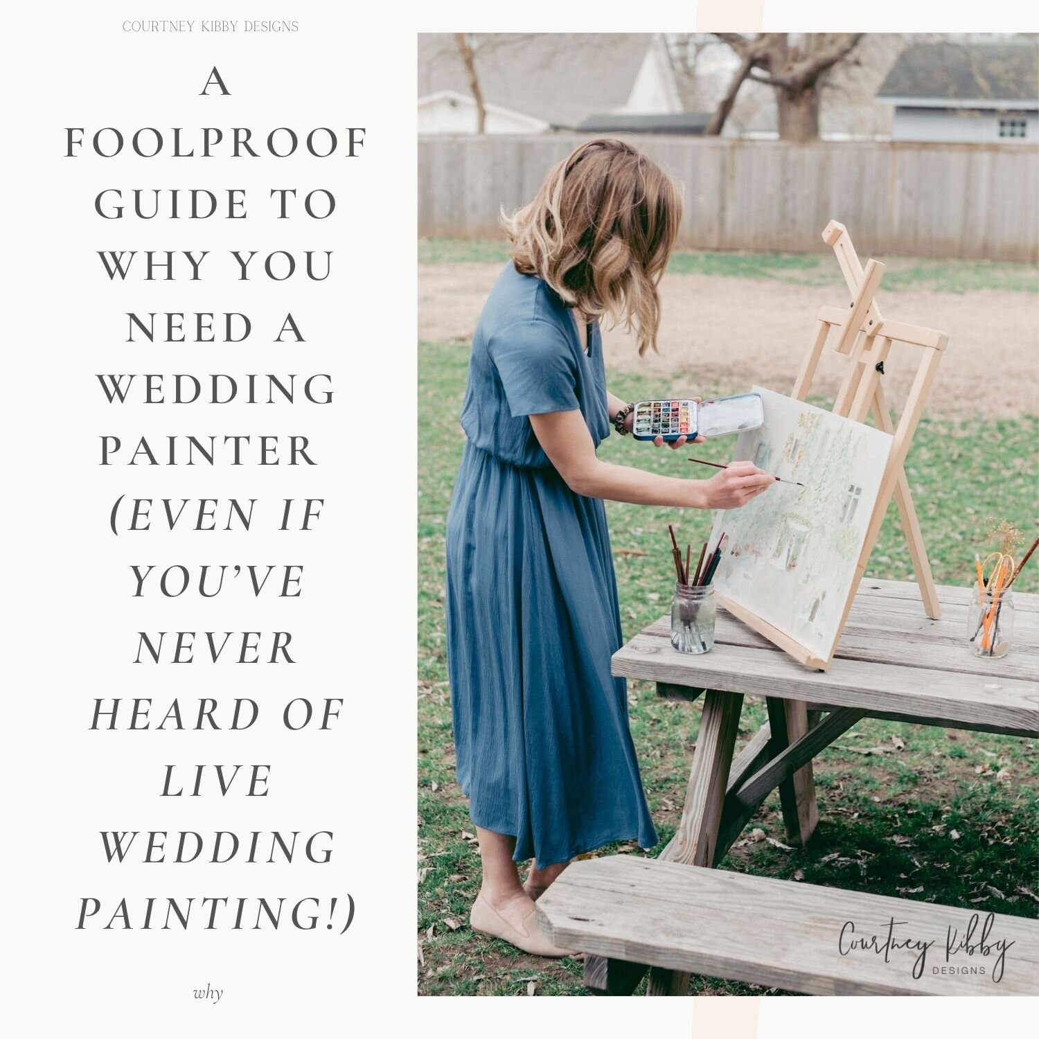 guide to live wedding painting by courtney kibby designs, live wedding painter in tulsa, oklahoma
