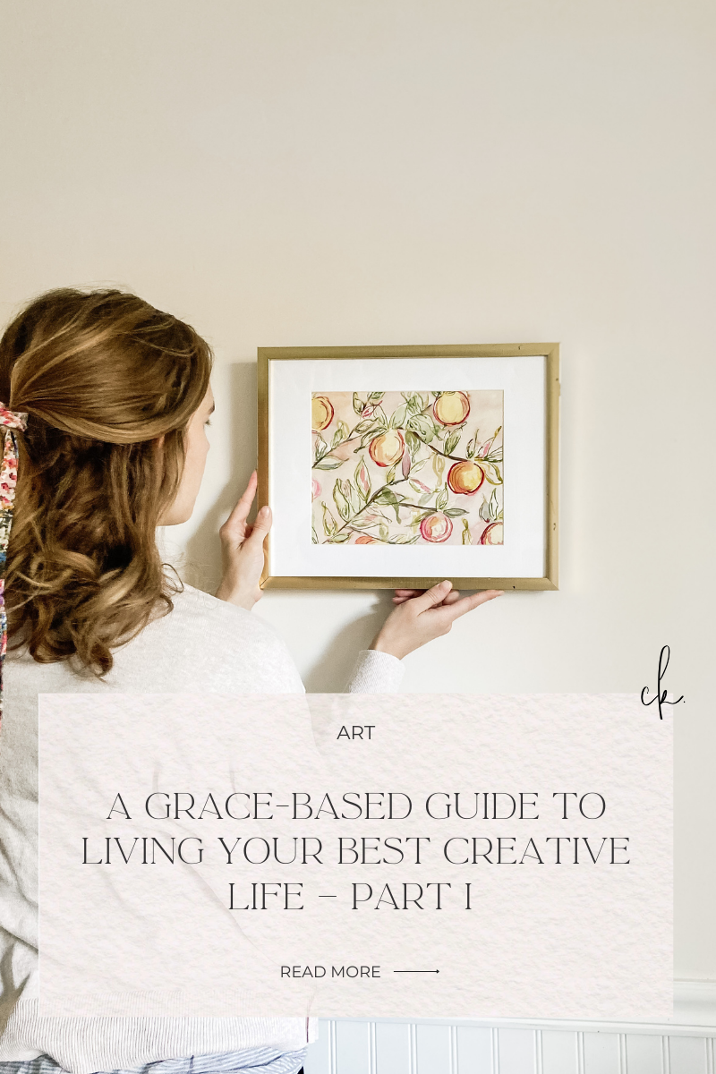 A grace based guide to living your best creative life by courtney kibby designs fine artist and live wedding painter