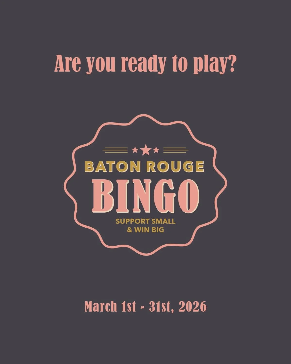 Wanna play? 

We&rsquo;re thrilled to be joining this amazing group of local businesses for a round of shopping bingo! Grab a card at any participating stores and follow the rules to play along 🛍️ 

You don&rsquo;t have to make a purchase to play, s