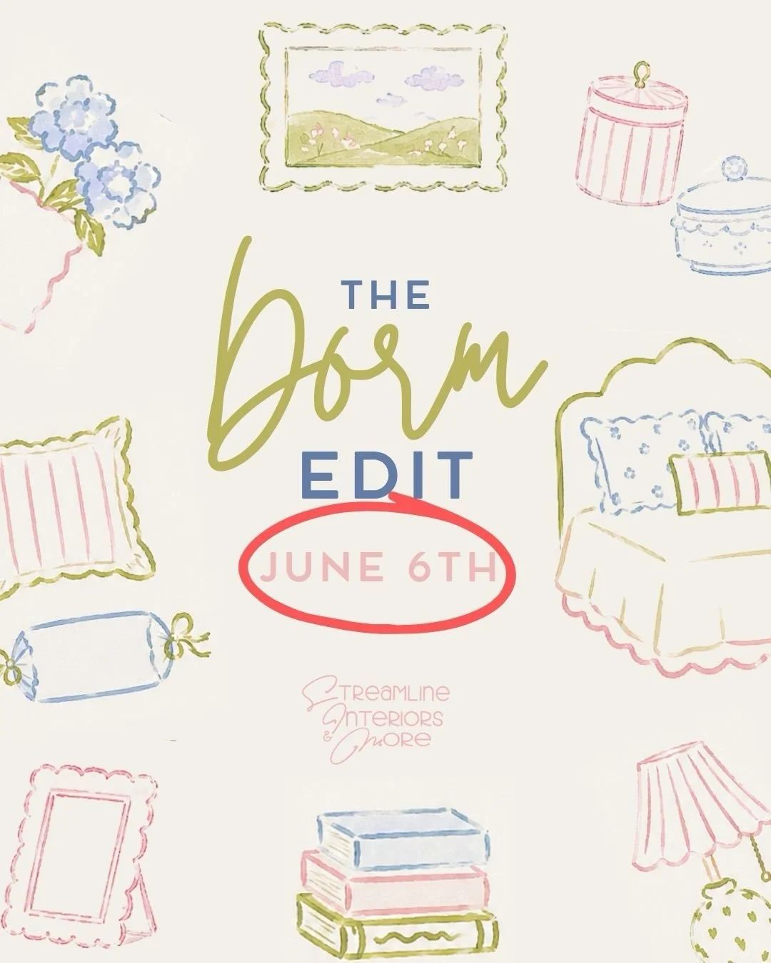 DATE CHANGE!!!
We will now be holding our Dorm Design event on June 6th! Keep signing up✨