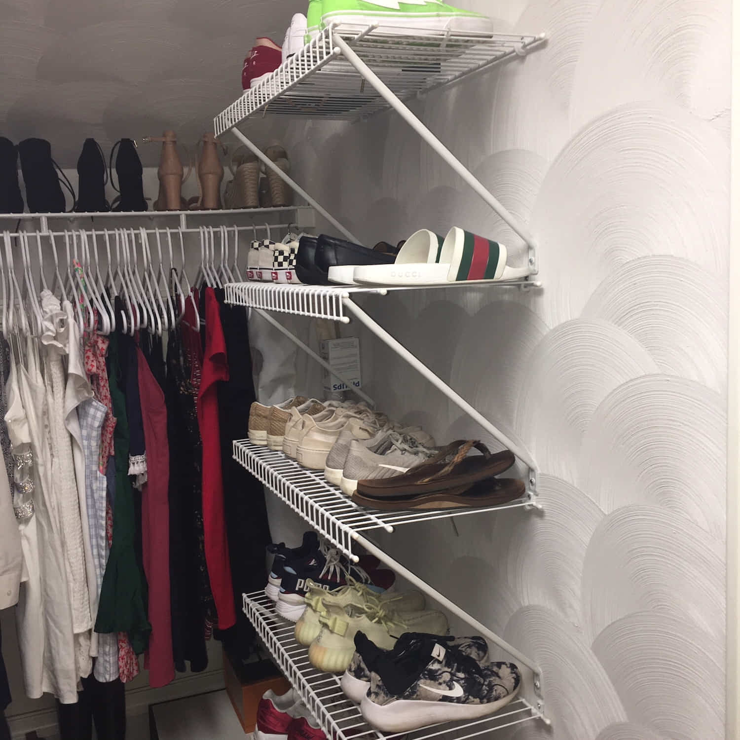 Closet Shelves:  After