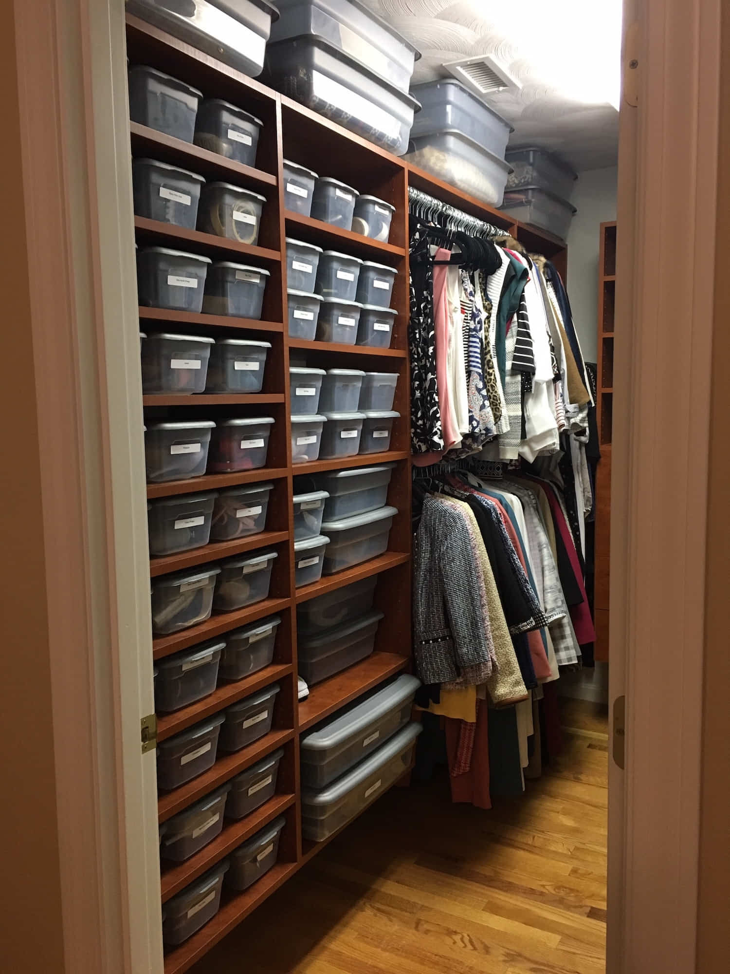 Walk-in Closet:  After