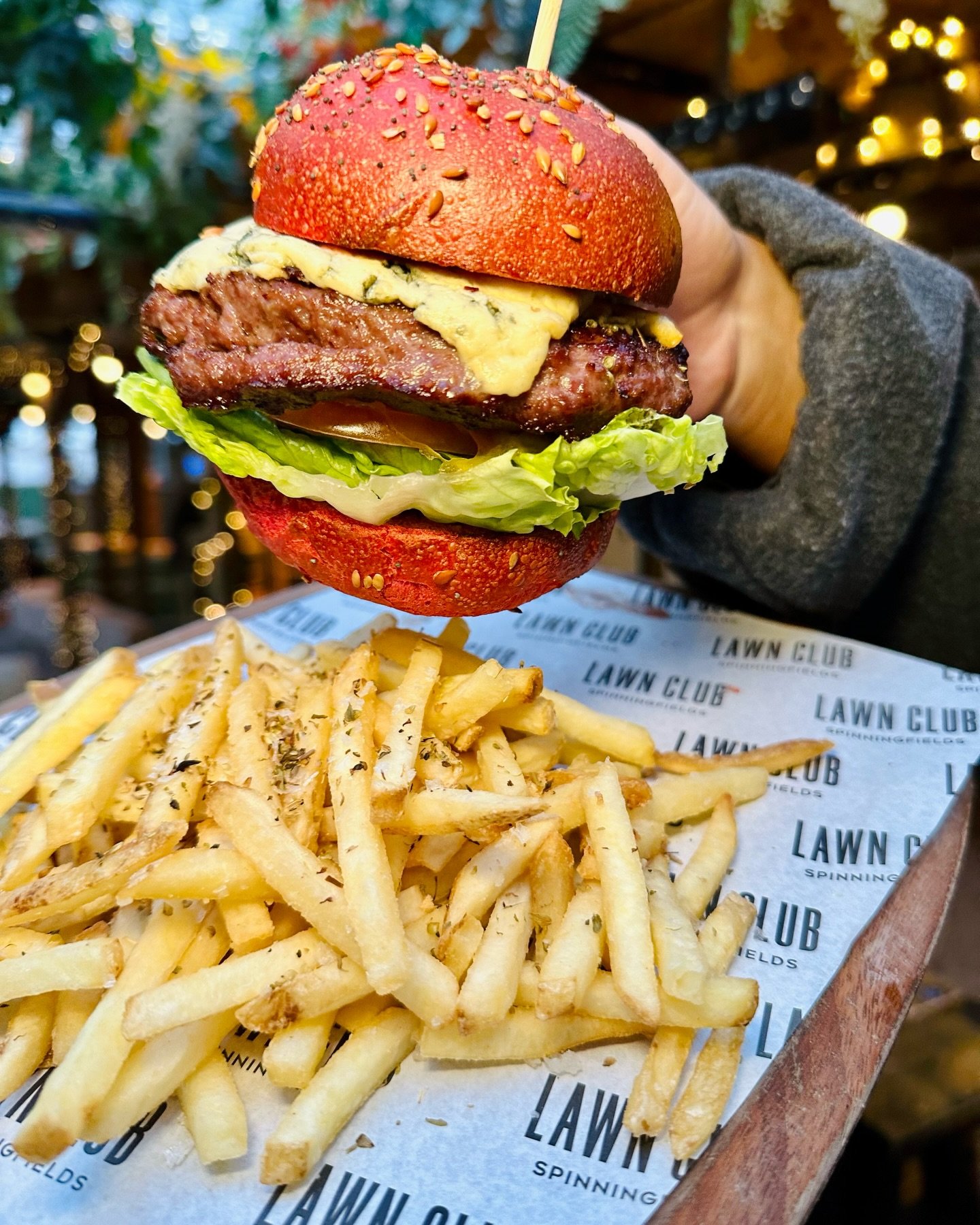 Our Beef &amp; Blue Cheese Burger 🤤

That&rsquo;s it.

That&rsquo;s the post.