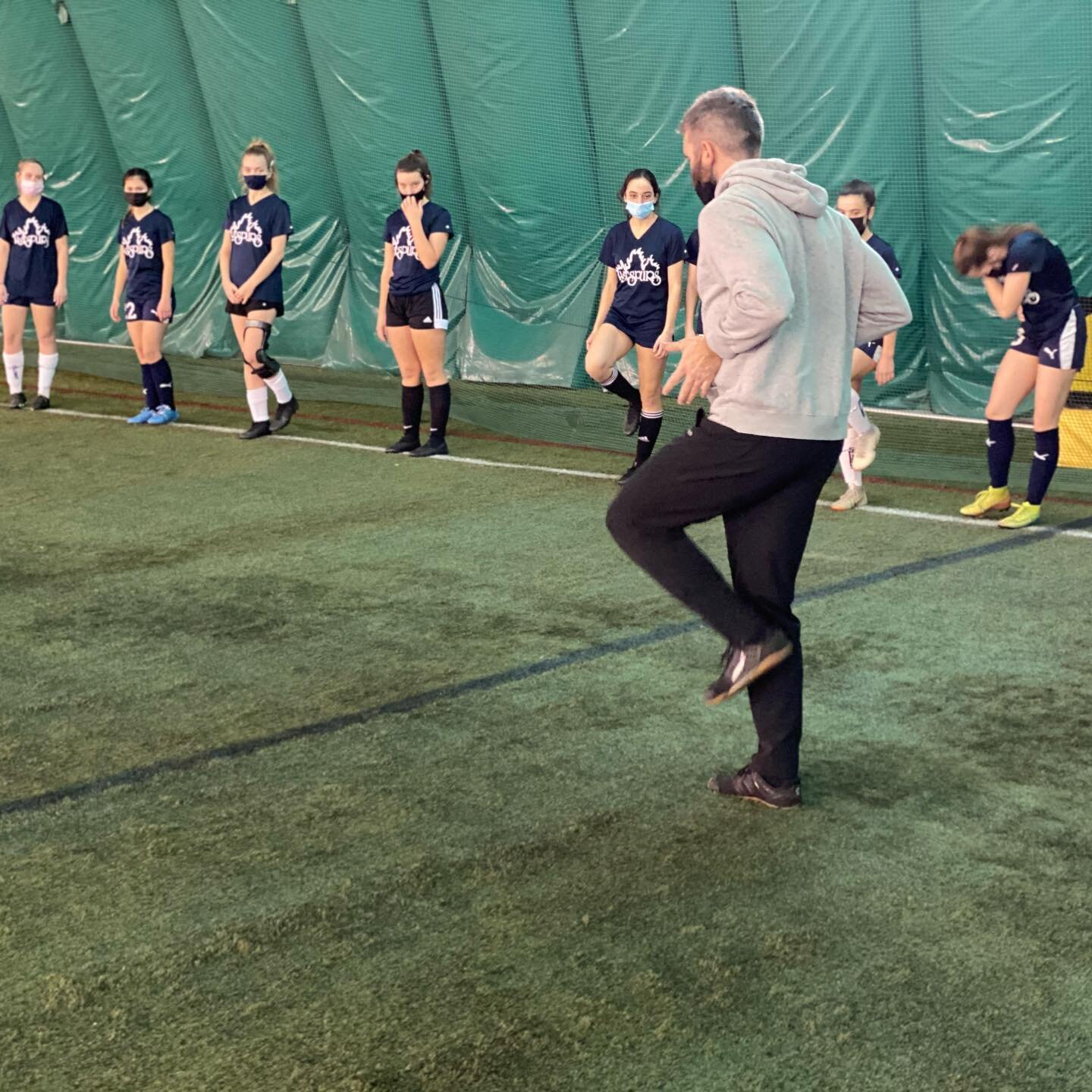 @bradthies  and @blarkins6 had a great time teaching sprinting mechanics to the Hot Spurs girls soccer teams Sunday night! 
#soccer #soccerdevelopment #girlssoccer #rmu #hotspurs #development