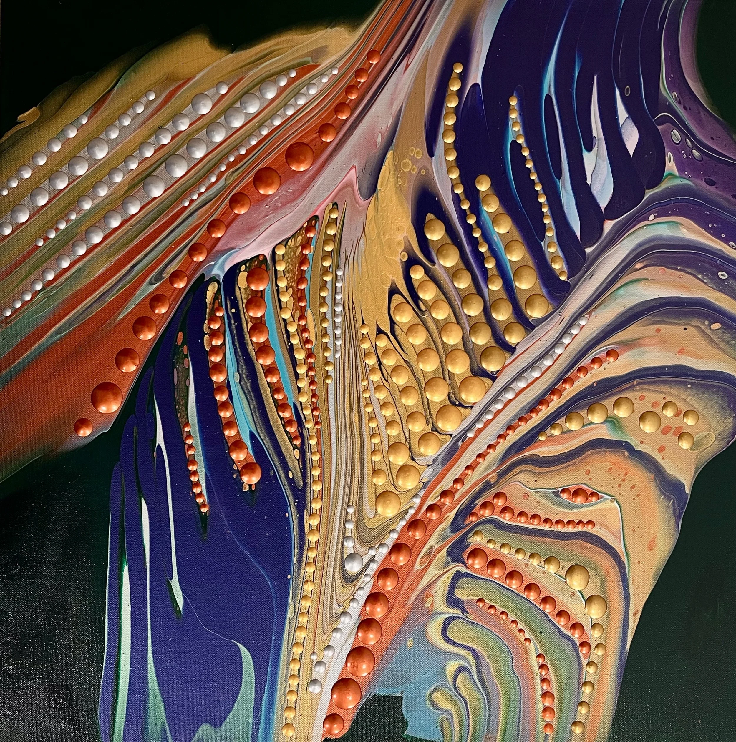 24x24 Metallics on Green Base 1.jpg