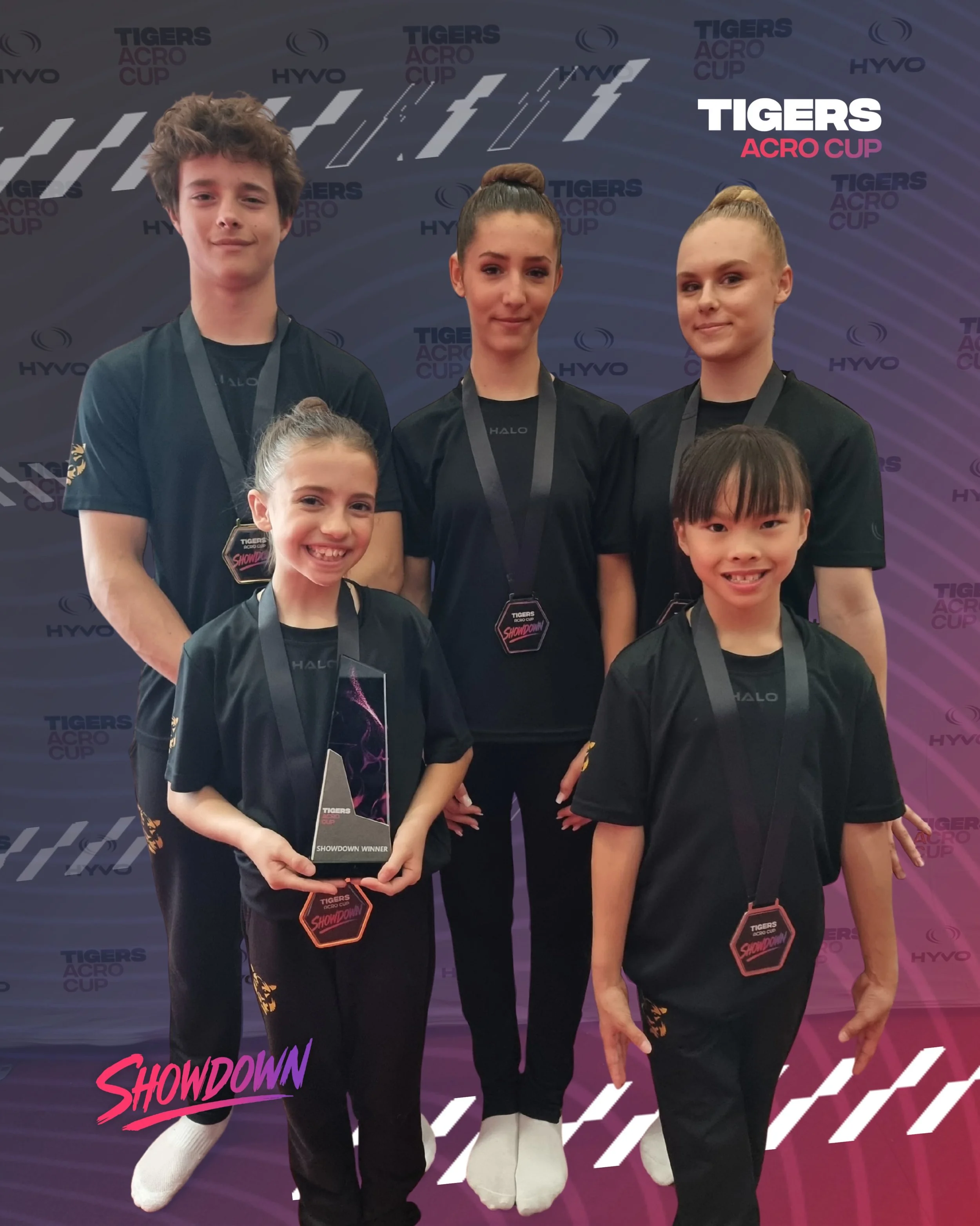 Not only did our gymnasts have a successful competition in their competition categories, some of them also competed in the SHOWDOWN and medaled!

Only medal winners were able to enter the showdown for the chance to compete against all partnerships wi