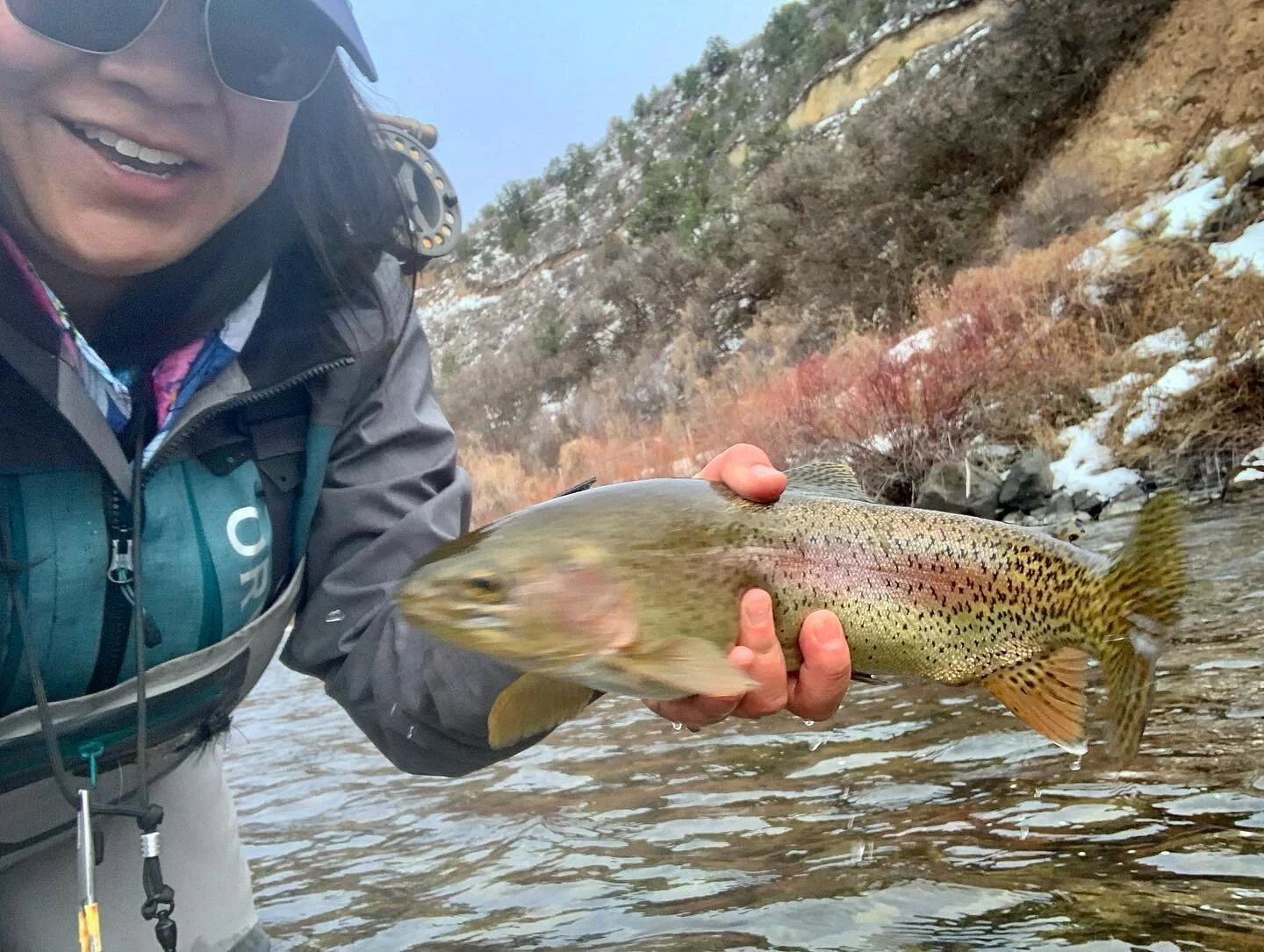 Life update I&rsquo;ve been skirting around sharing: I&rsquo;ve become a part time/temporary resident of the Roaring Fork Valley. Also, I think it&rsquo;s time to give up fish selfies. Anyway, the rivers and fishing has been lit 🔥🎣 #awkwardangler #