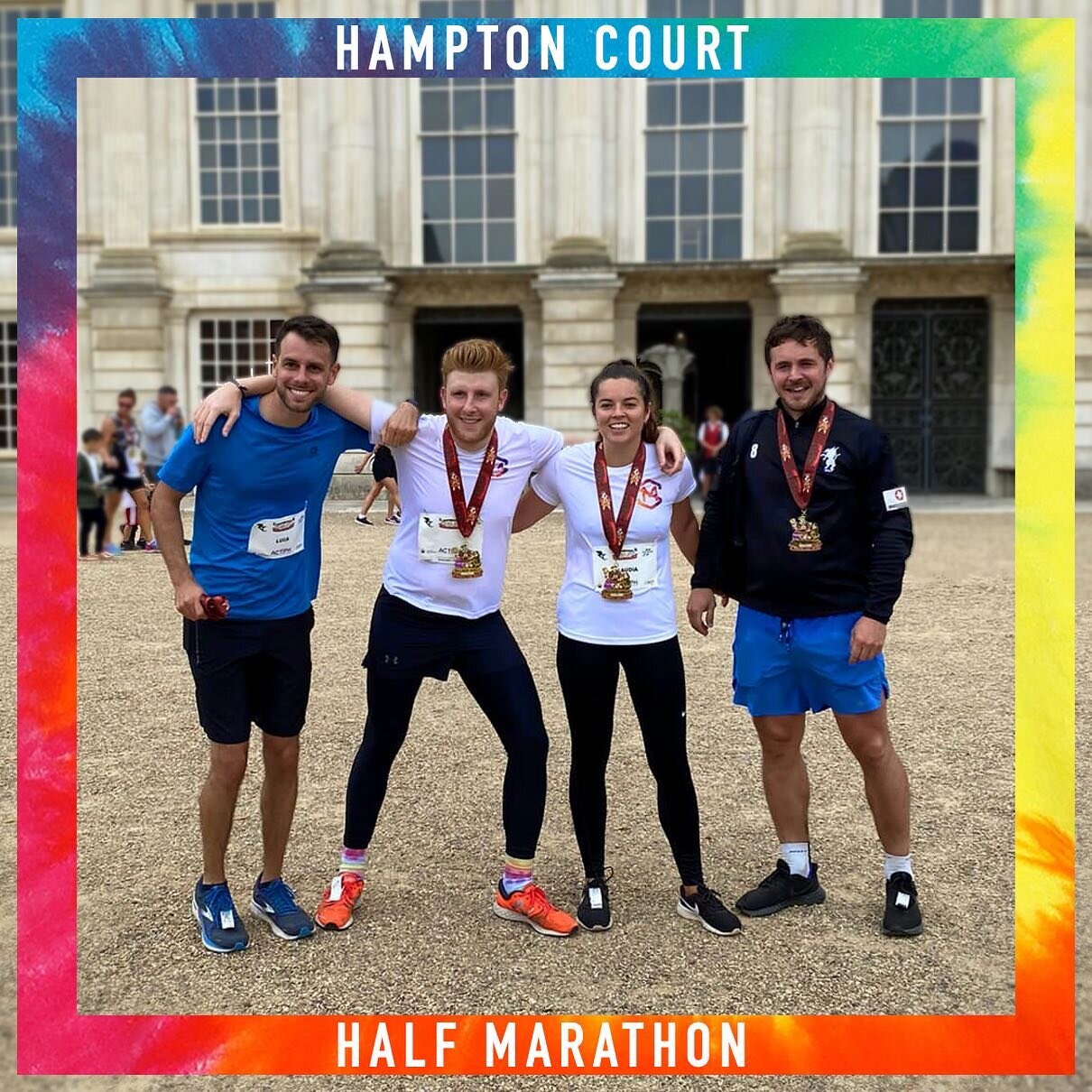 An incredible effort from this lot today, running the @hamptoncourtpalace half marathon to raise awareness and donations for the Si&ocirc;n Mullane Foundation. Well done guys, a tremendous achievement. 🏃&zwj;♀️ 🏃&zwj;♂️ 🏅 

If you would like to do