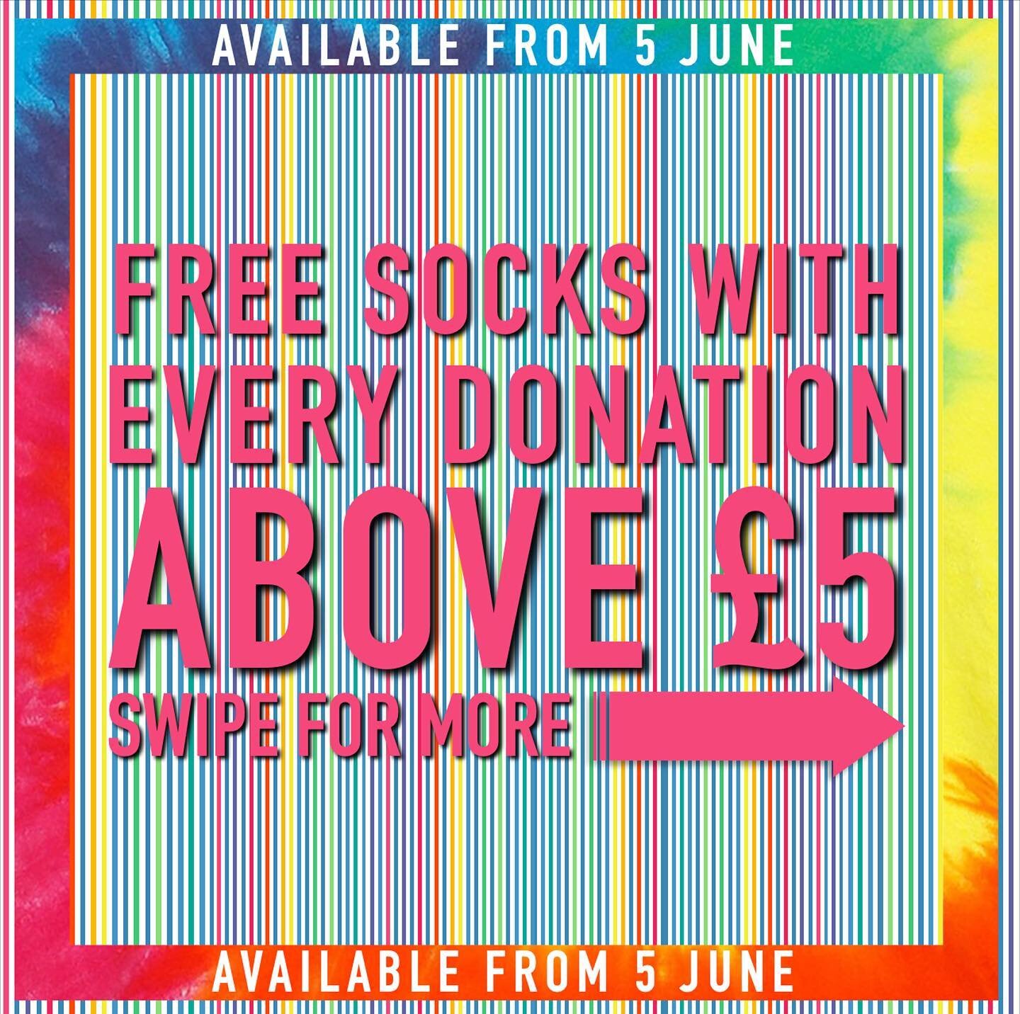This Sunday marks the second anniversary of Si&ocirc;n&rsquo;s passing. To #CelebraSi&ocirc;n we are giving everyone who donates over &pound;5 a pair of Tie-Dye Socks and for donations over &pound;15 a Tie Dye T-Shirt as a reminder of the colourful l