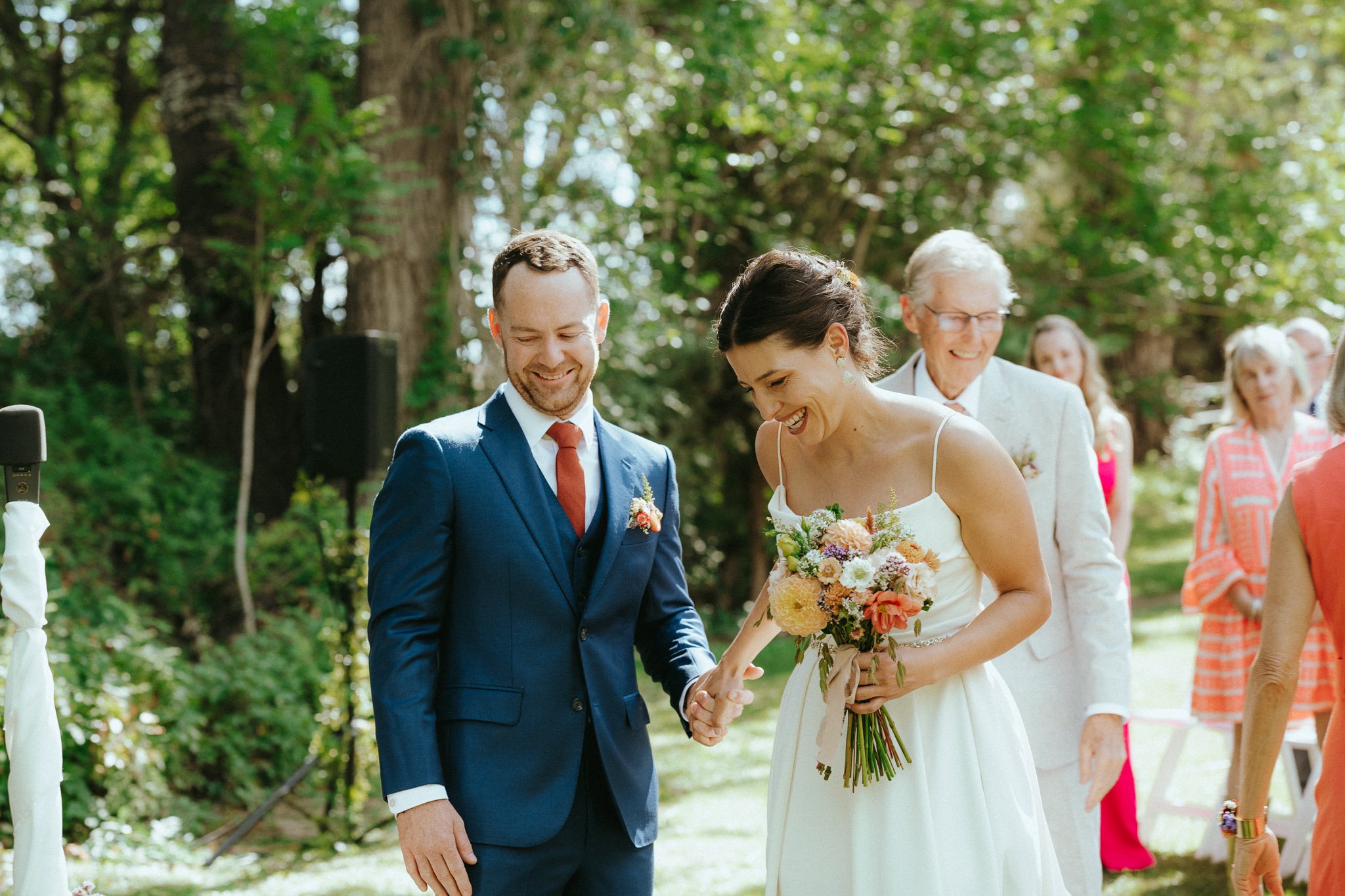 Julia & Mark's Full Service August Wedding - Photographs by Annie Quick