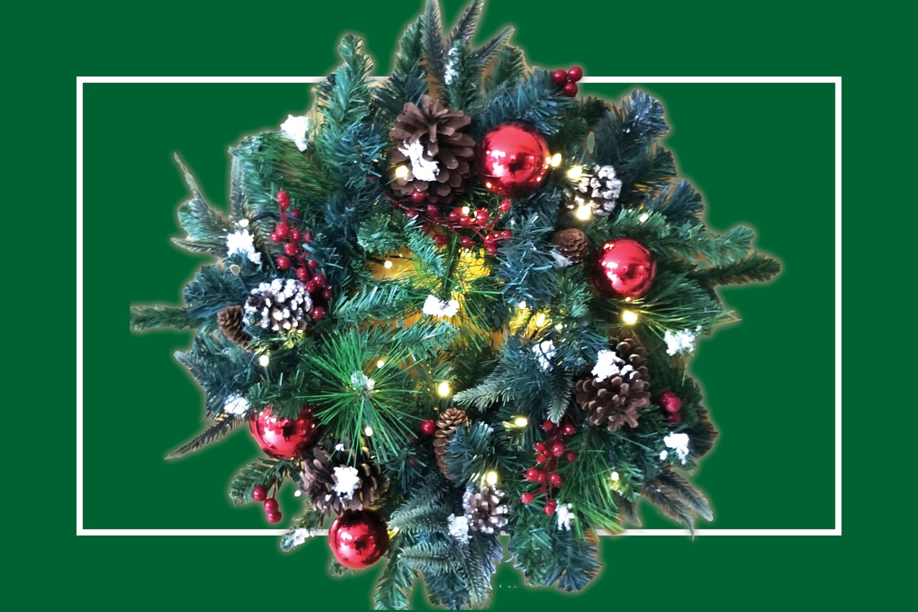 holiday wreath auction
