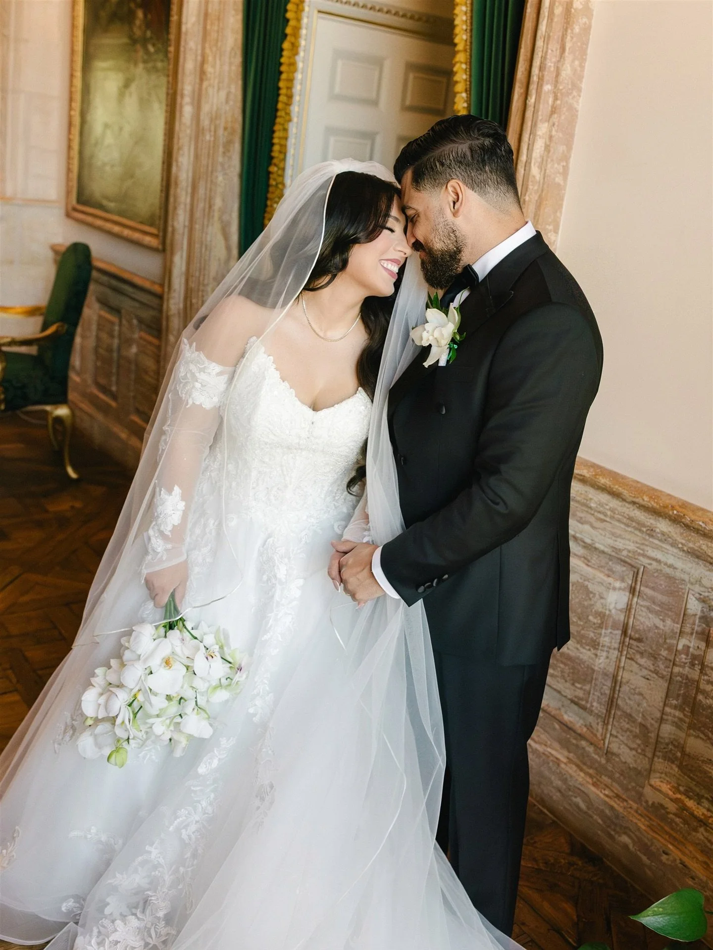 Getting ready and first look in Jasna Polana. 

Couple: @lora_kennedy.g 
@_michael.mi 
Venue: @tpcjasnapolanaweddings 
@tpcjasnapolanaweddings 
Photo: @alexeykuznetsov_com 
Decor: @decorbydonna 
Band: @nyarabicorchestra 
Hair: @hairbydona1 
Makeup: @